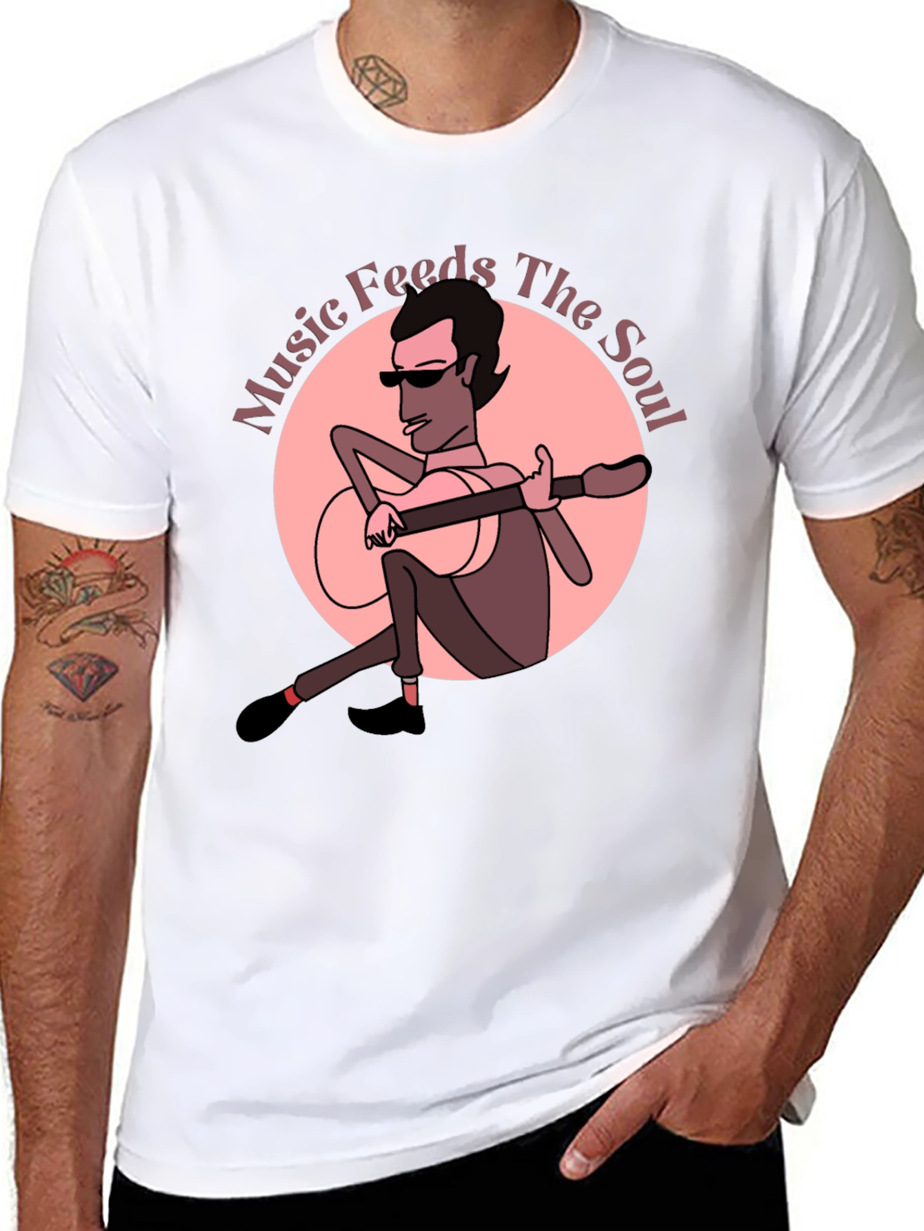 Music Feeds The Soul Graphic T-Shirt