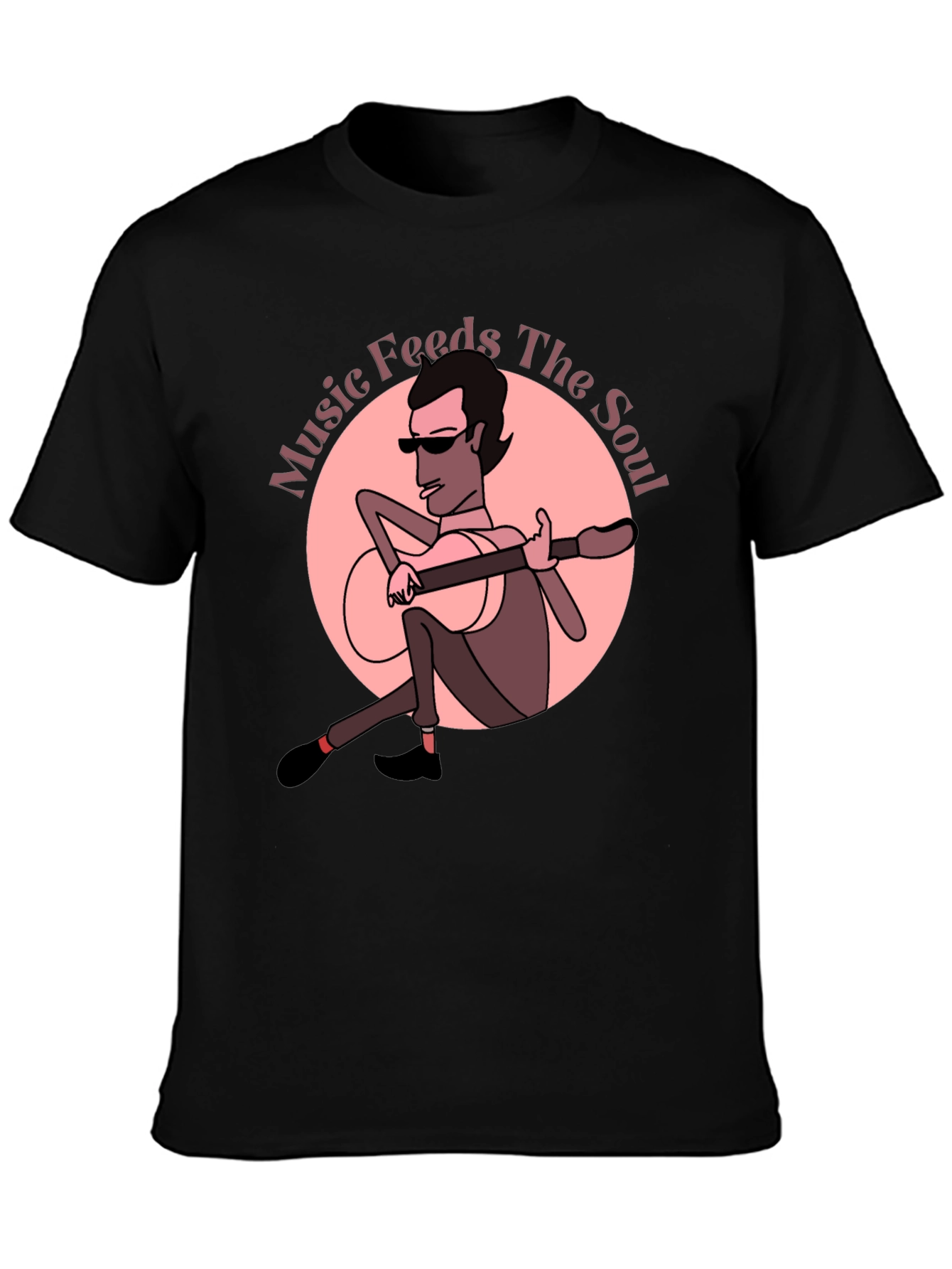 Music Feeds The Soul Graphic T-Shirt