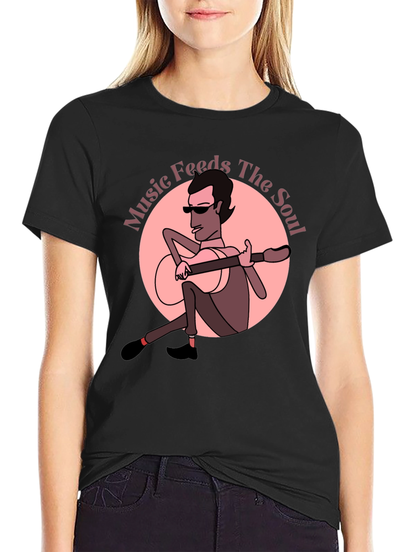 Music Feeds The Soul Graphic T-Shirt