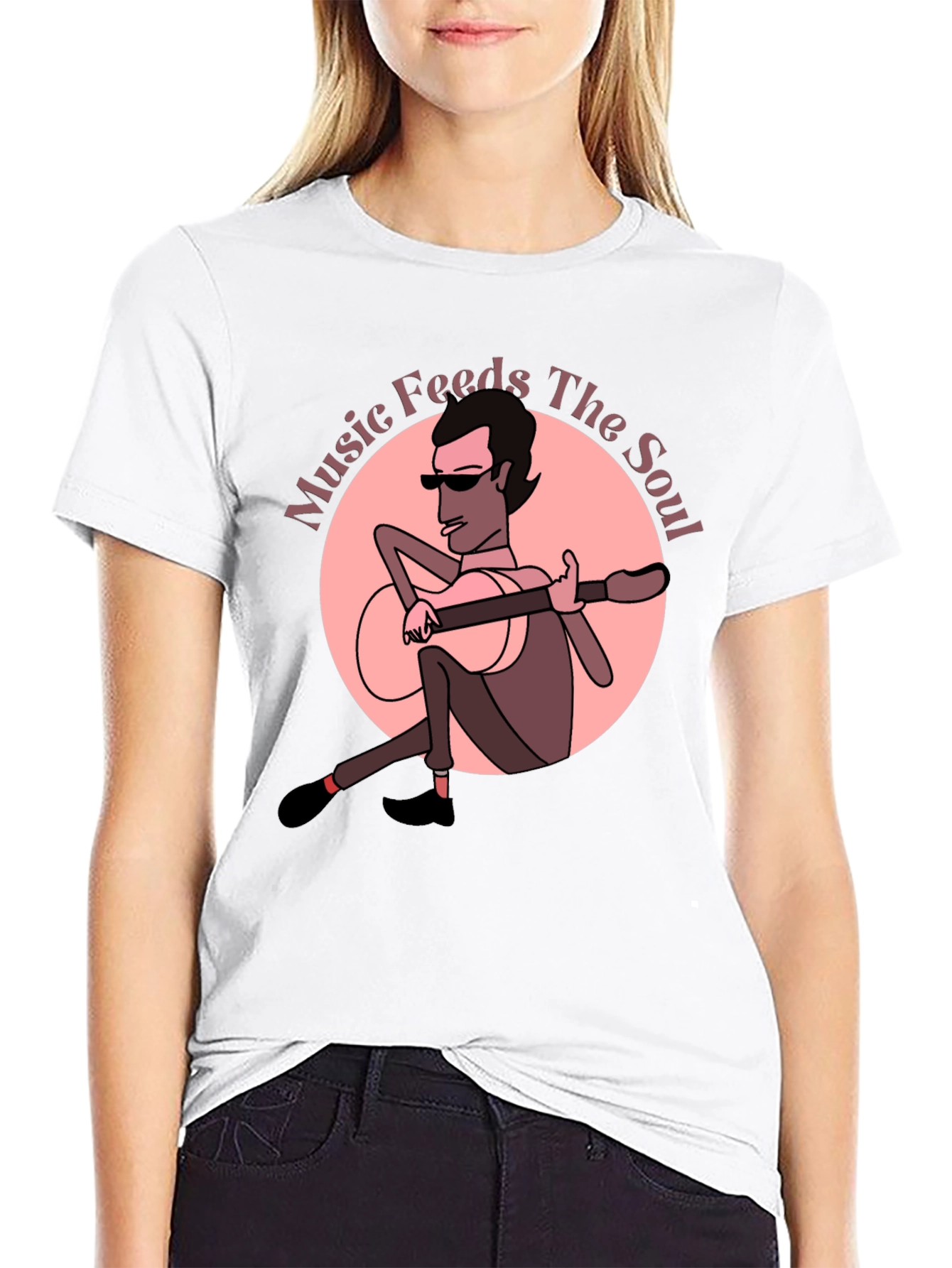 Music Feeds The Soul Graphic T-Shirt