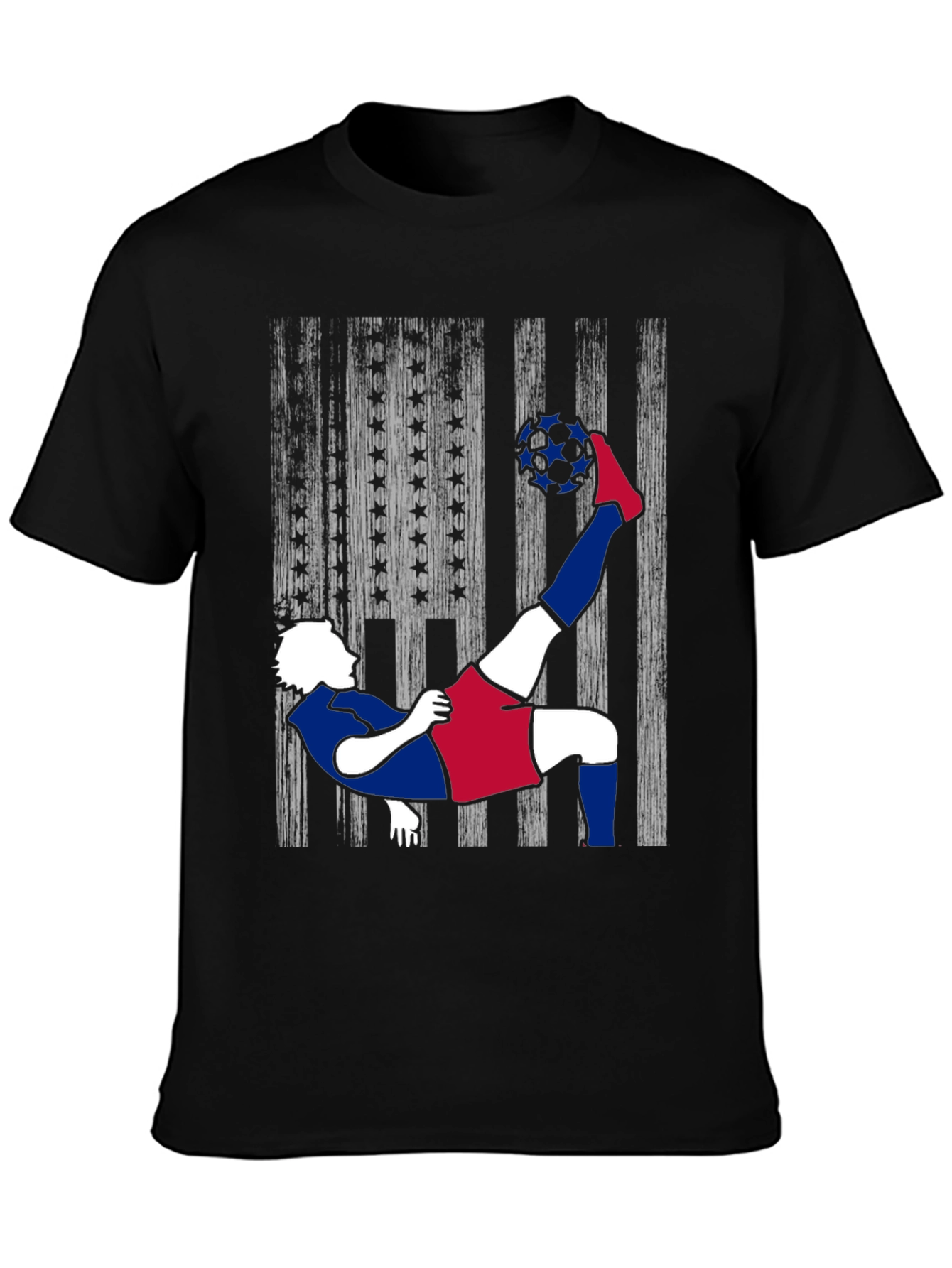 USA Soccer T-Shirt: Patriotic Kick