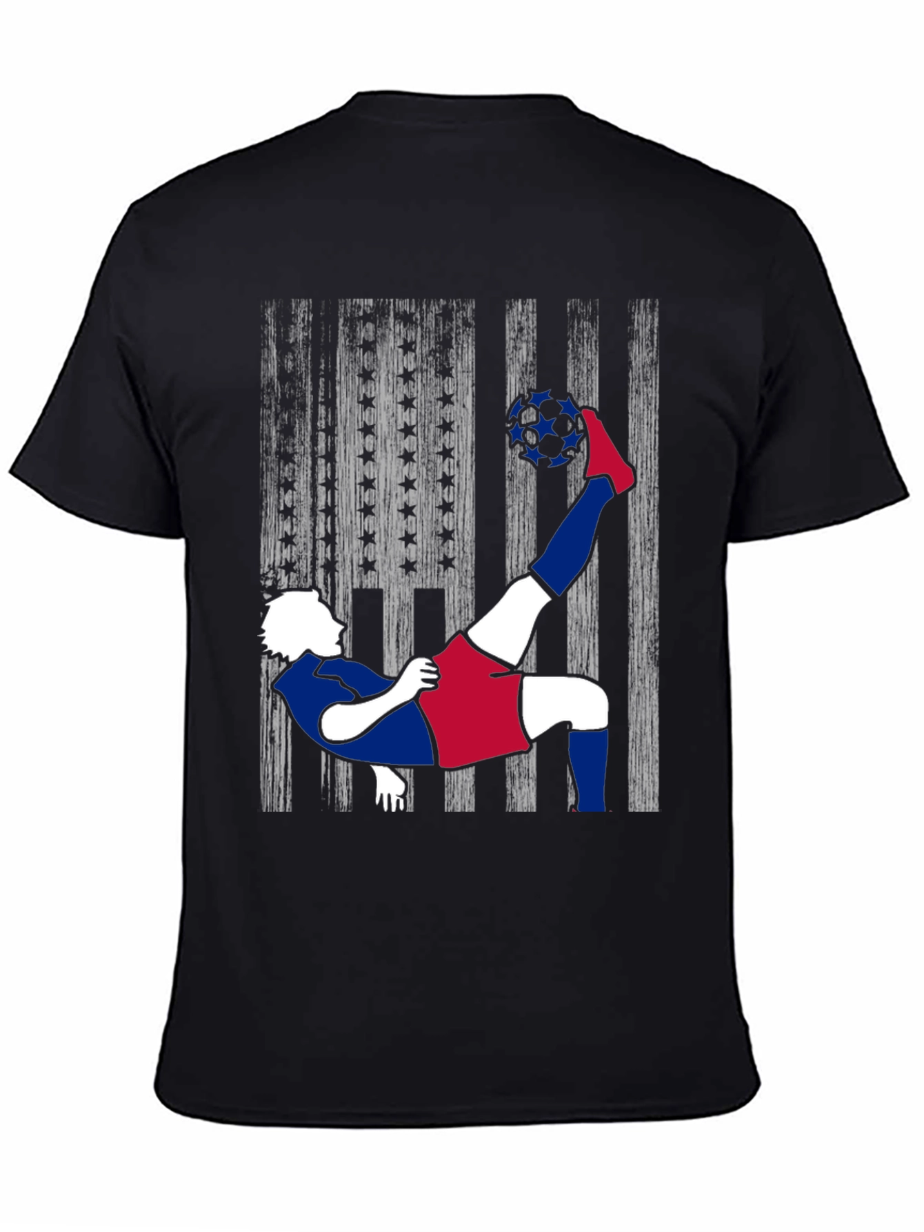 USA Soccer T-Shirt: Patriotic Kick