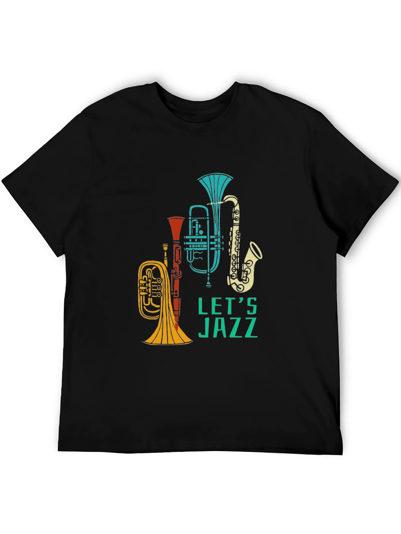 Lets Jazz Graphic T-Shirt - Black