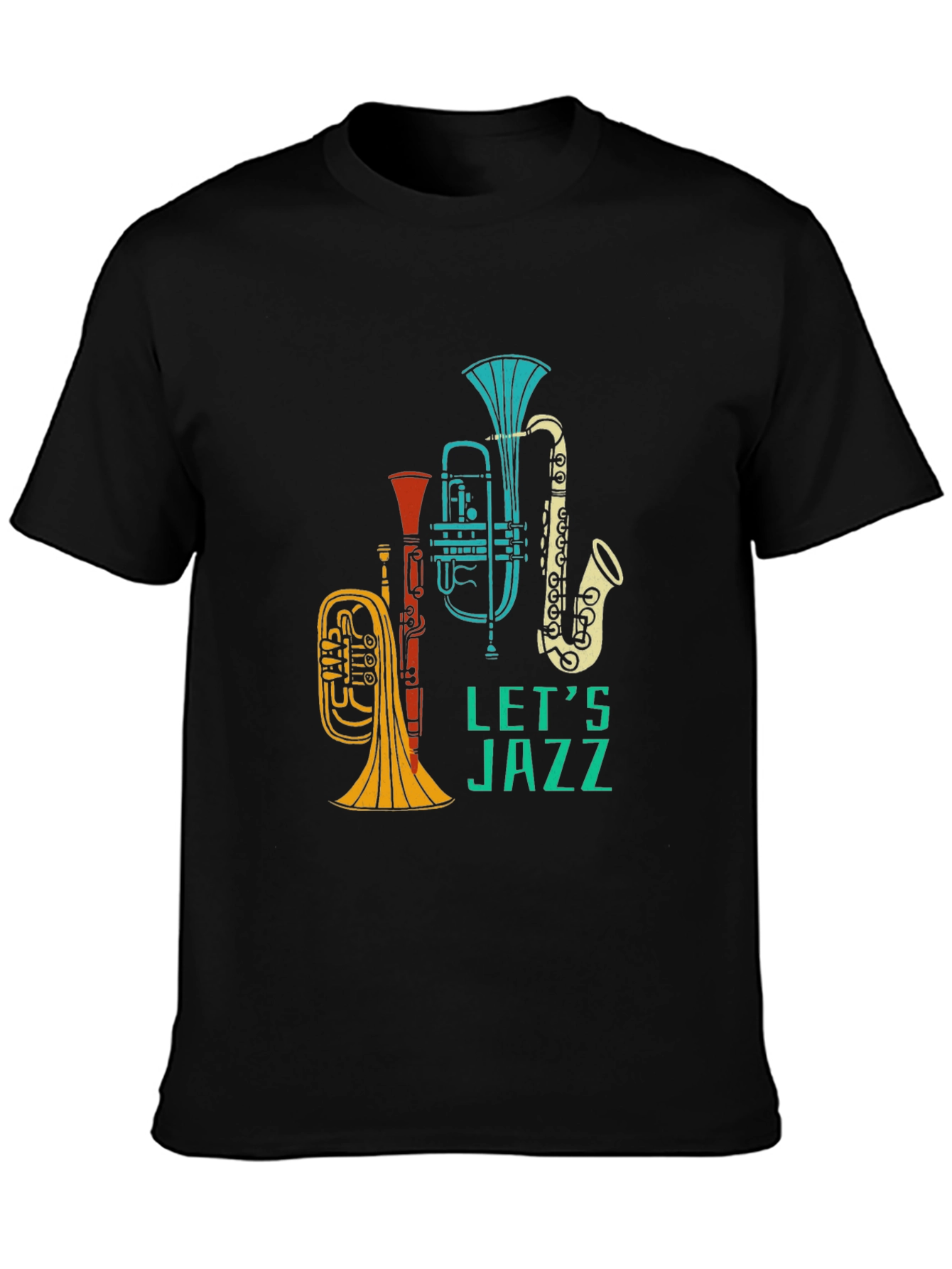 Lets Jazz Graphic T-Shirt - Black