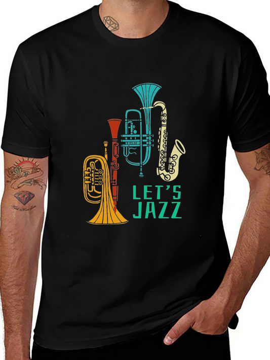 Lets Jazz Graphic T-Shirt - Black