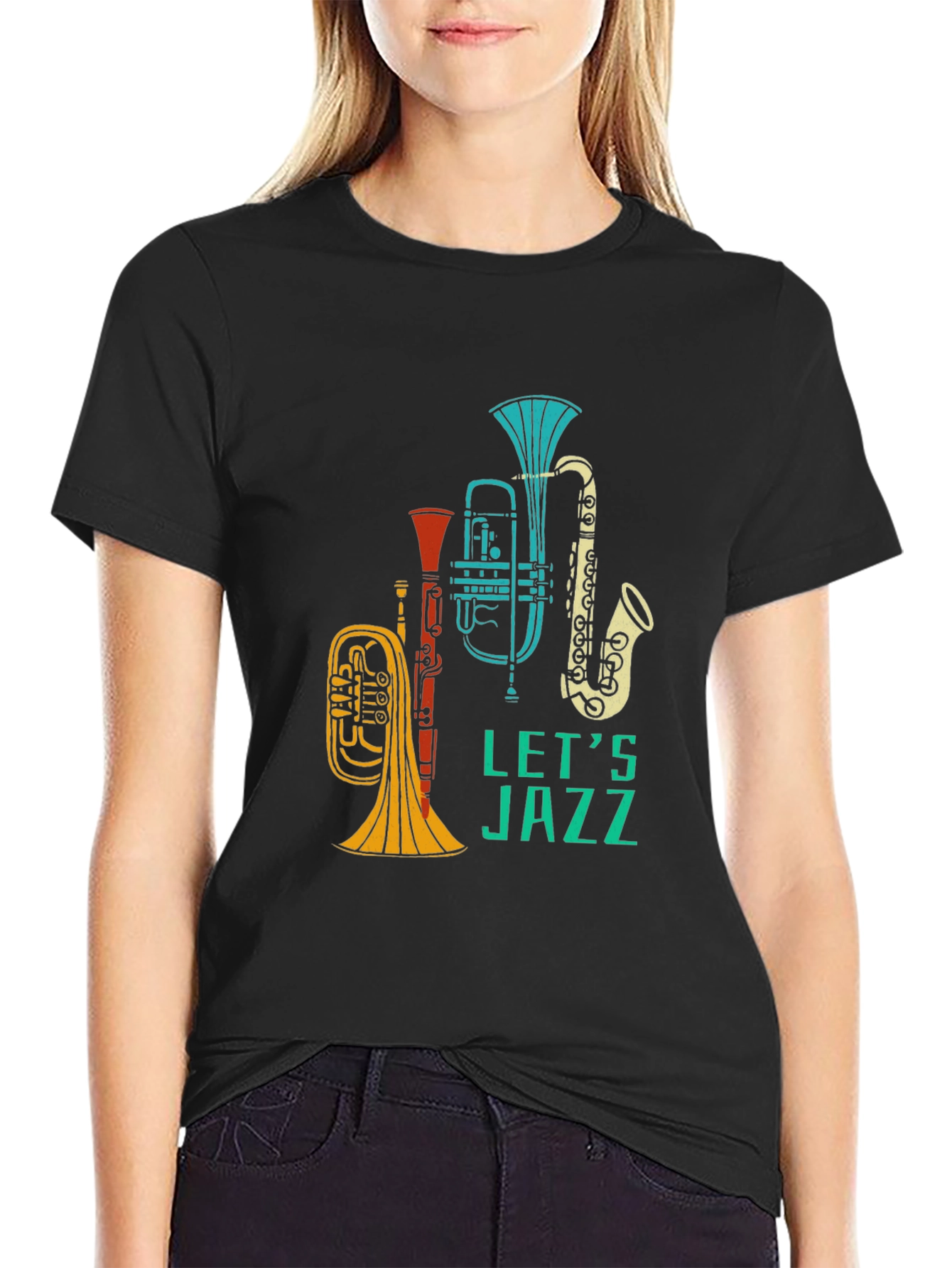 Lets Jazz Graphic T-Shirt - Black