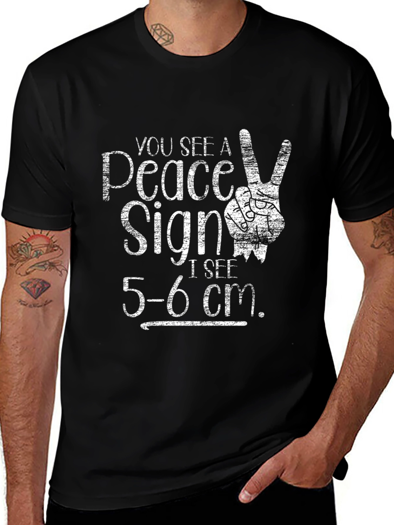 Peace Sign Funny Humor T-Shirt