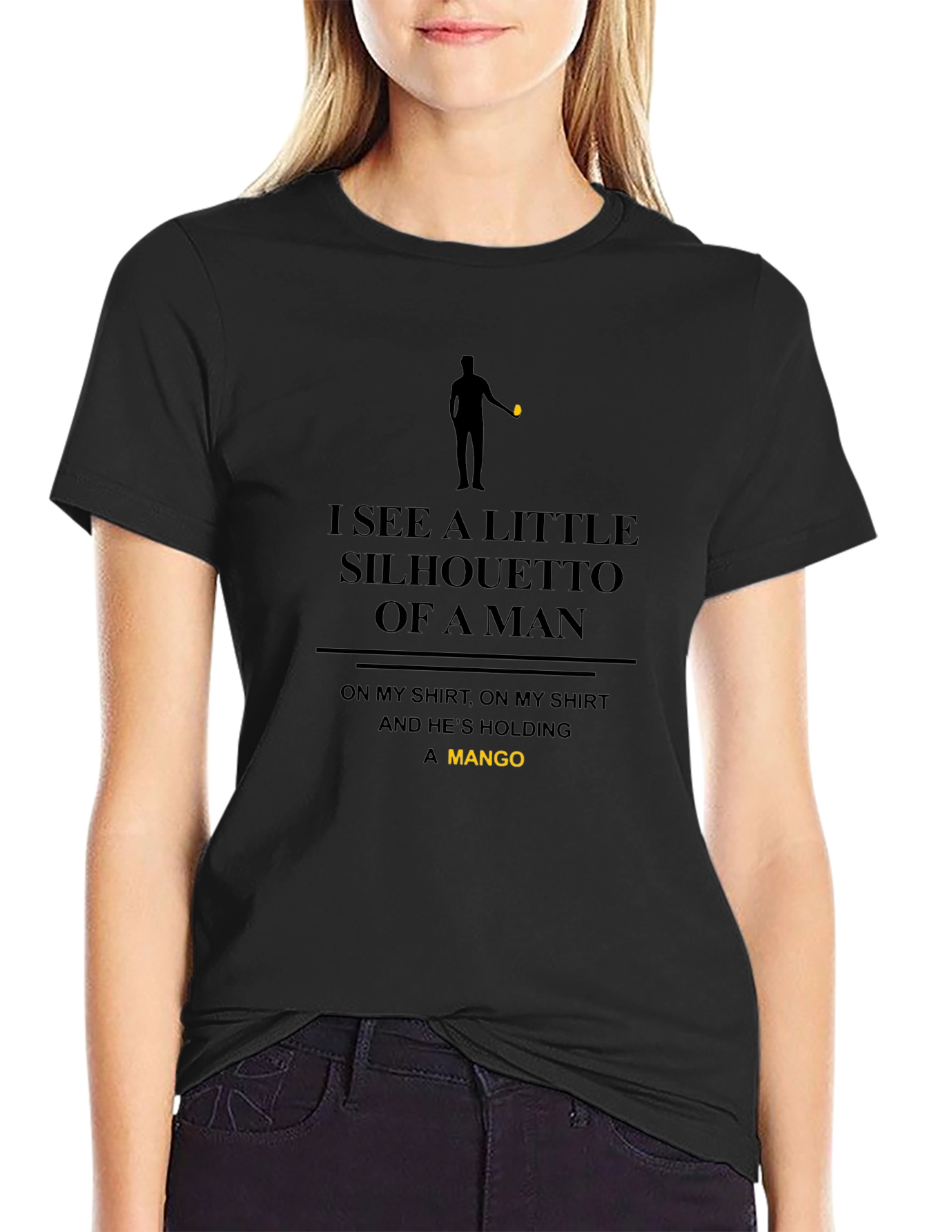 Silhouette Mango Graphic Tee - Soft Cotton Blend