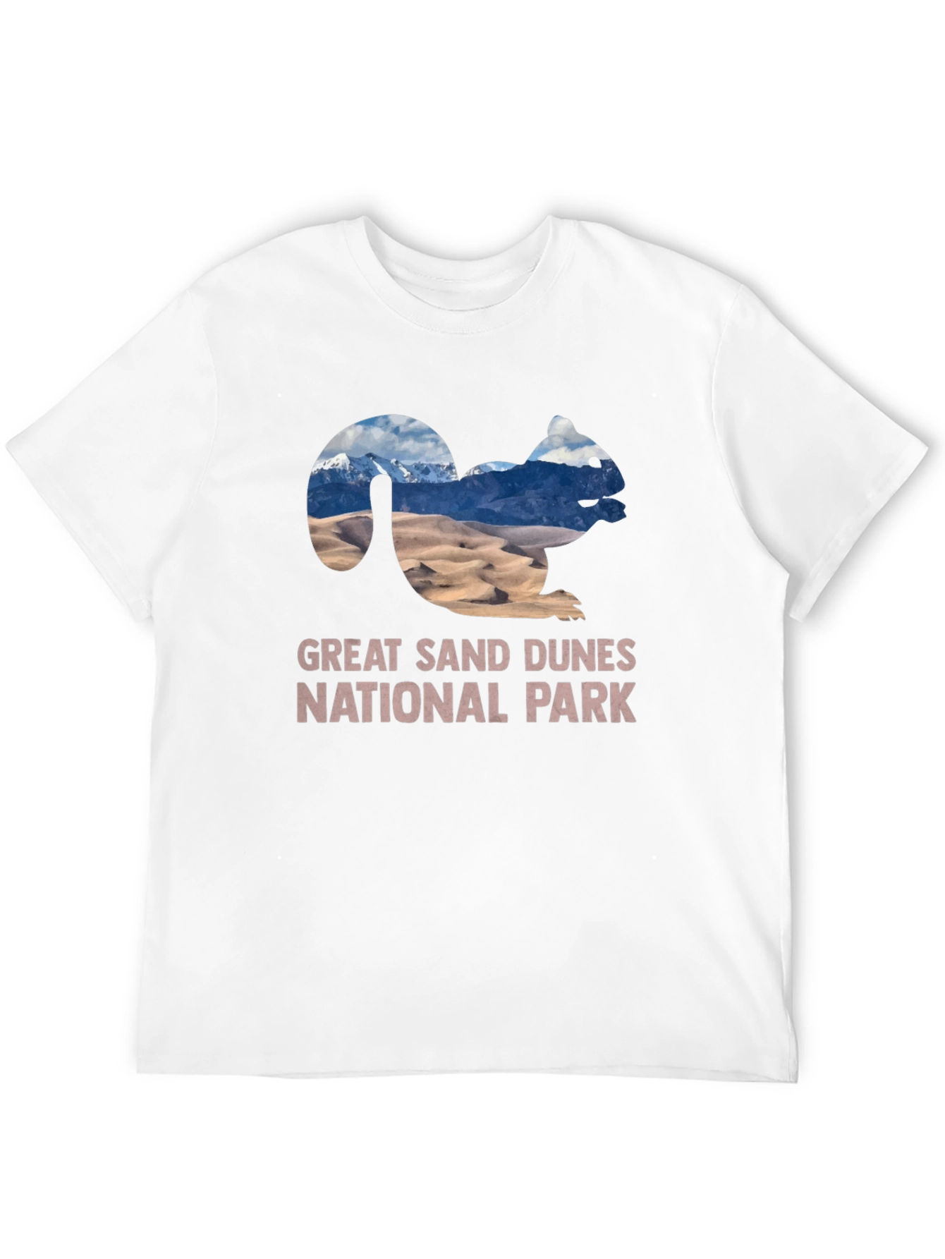 Great Sand Dunes NP Squirrel Black T-Shirt