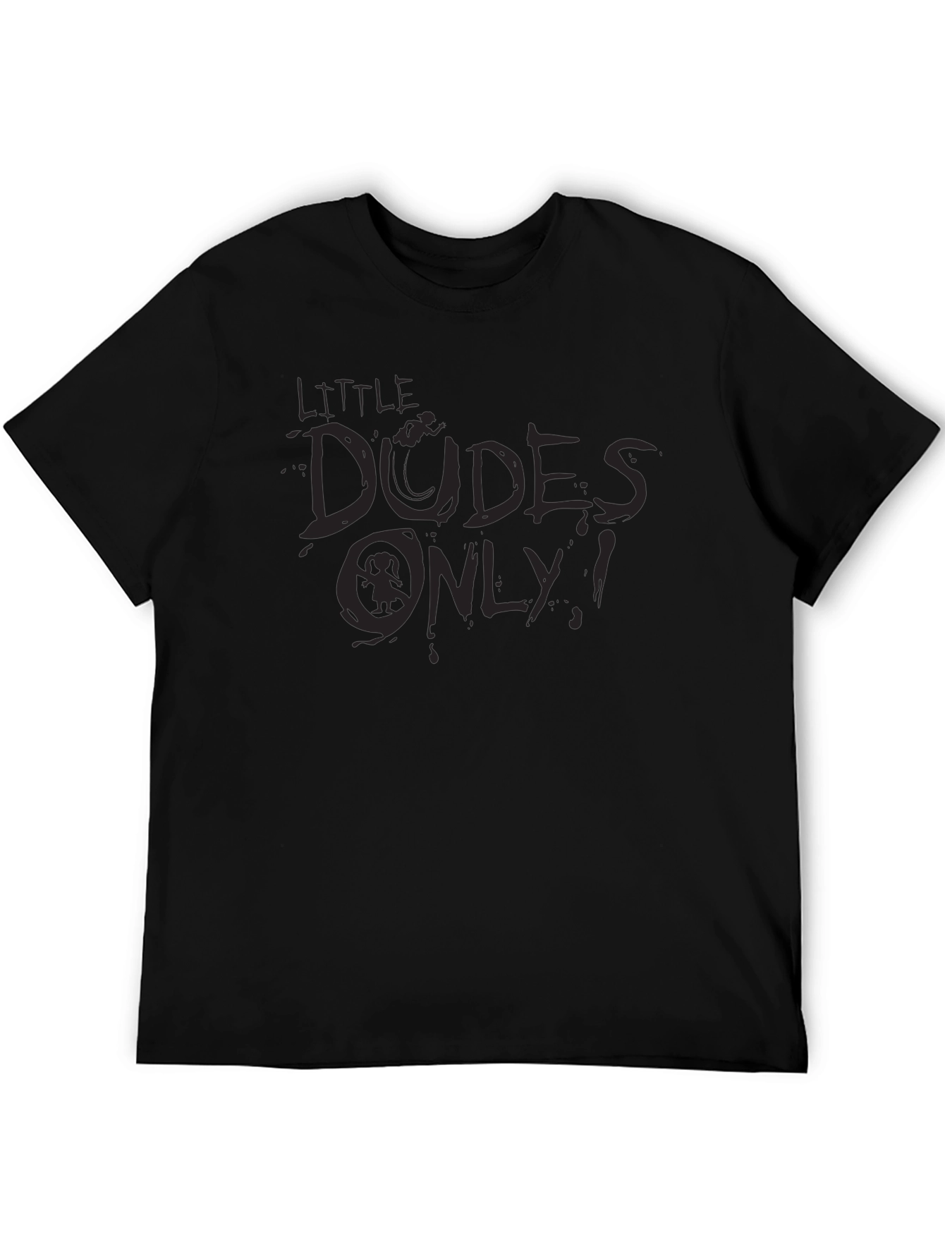 Little Dudes Only Graphic T-Shirt - Black