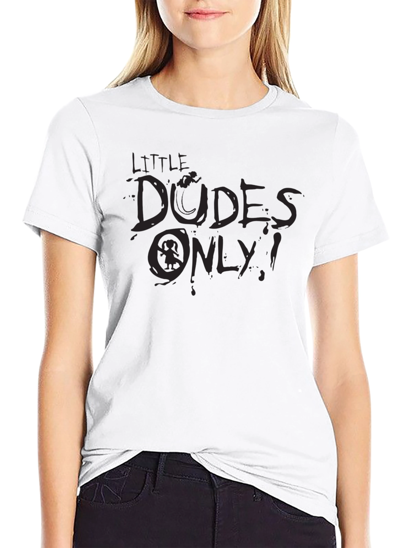 Little Dudes Only Graphic T-Shirt - Black