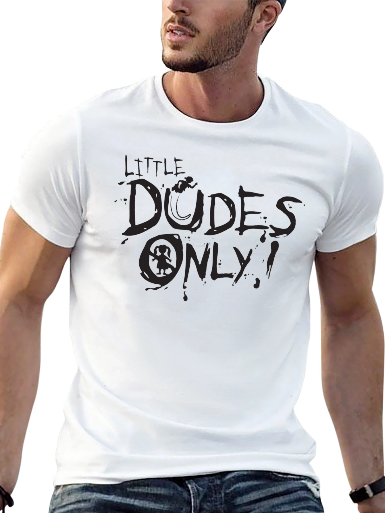 Little Dudes Only Graphic T-Shirt - Black