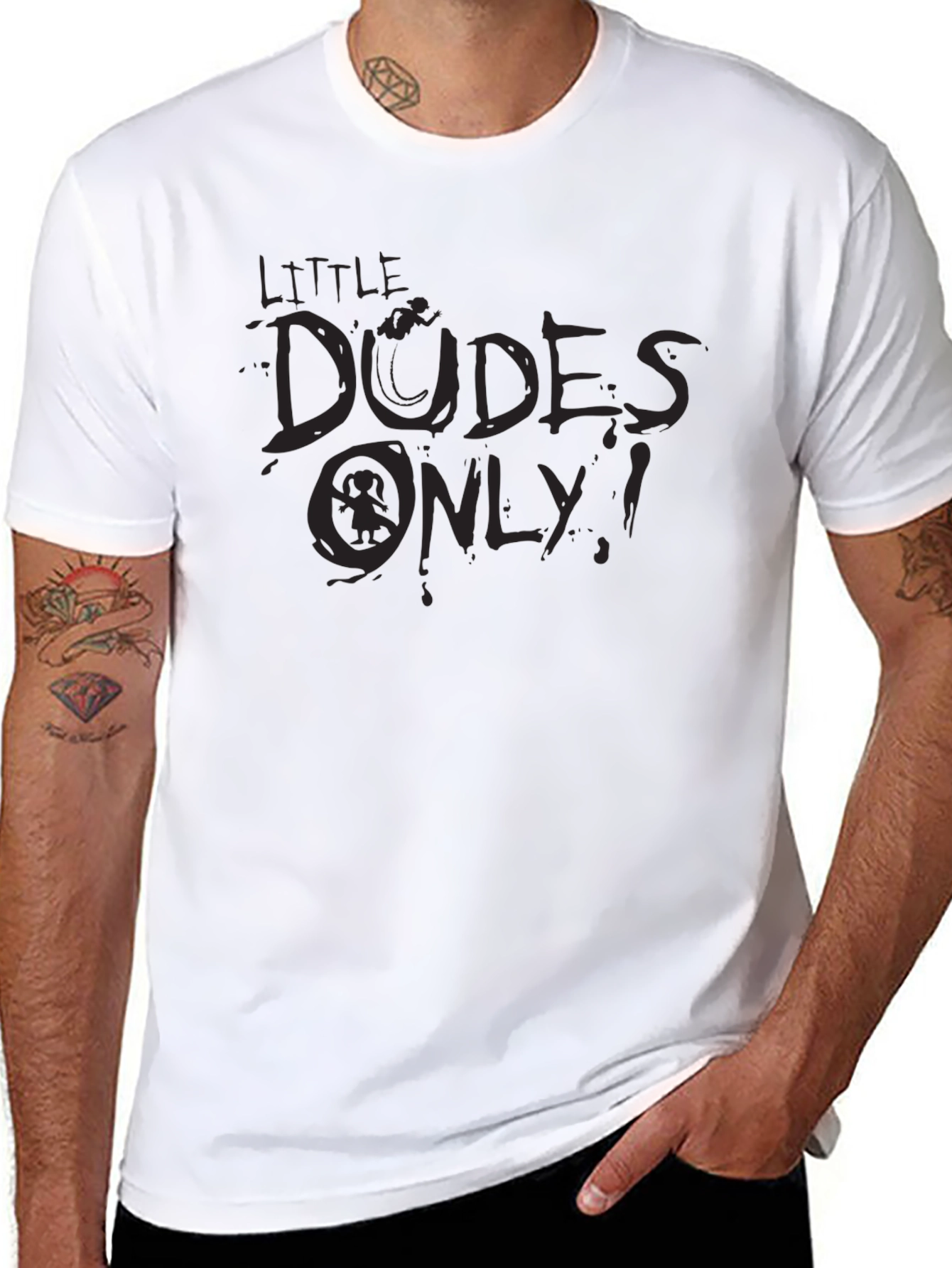 Little Dudes Only Graphic T-Shirt - Black