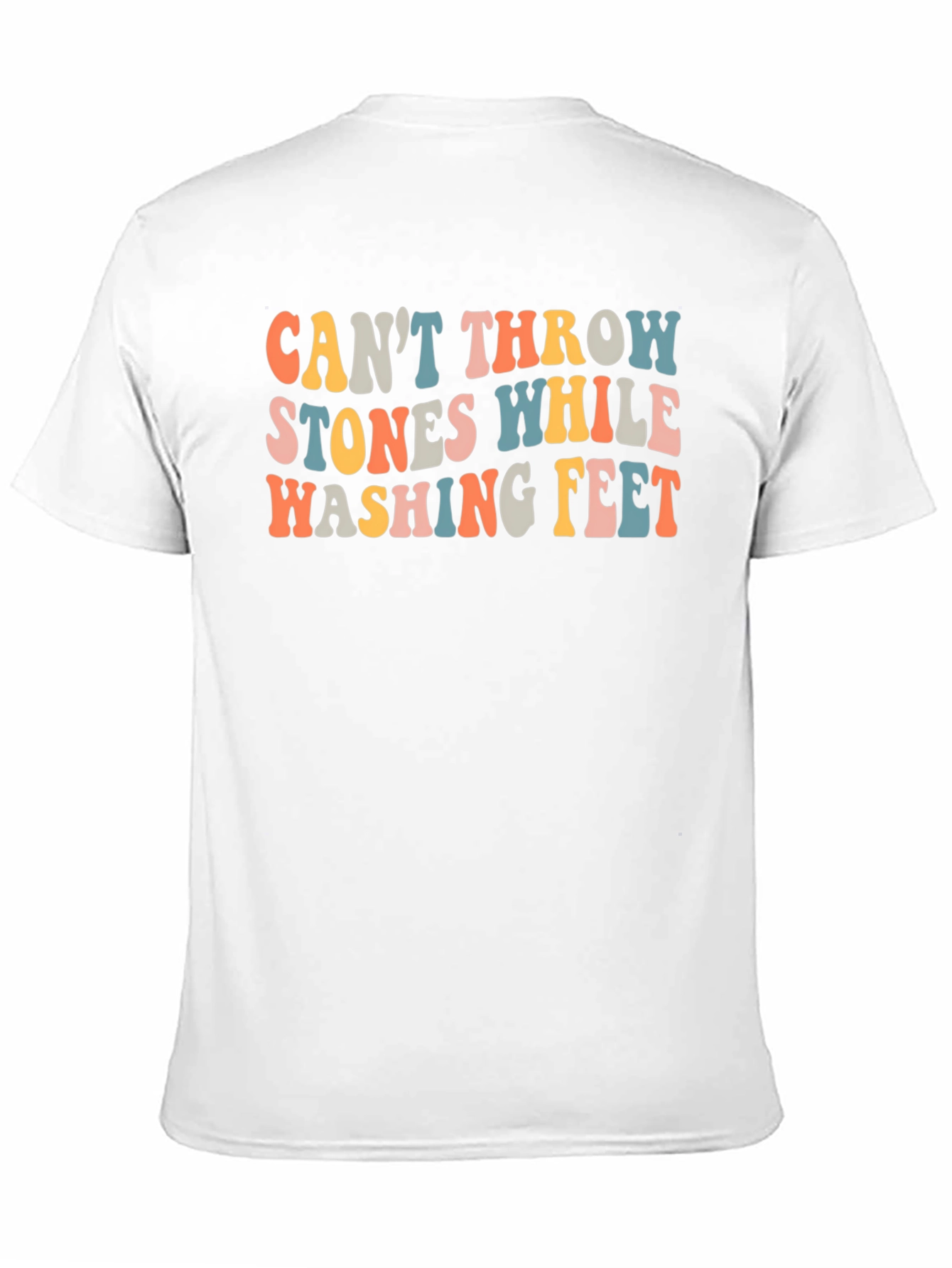 Retro Cant Throw Stones Graphic Tee