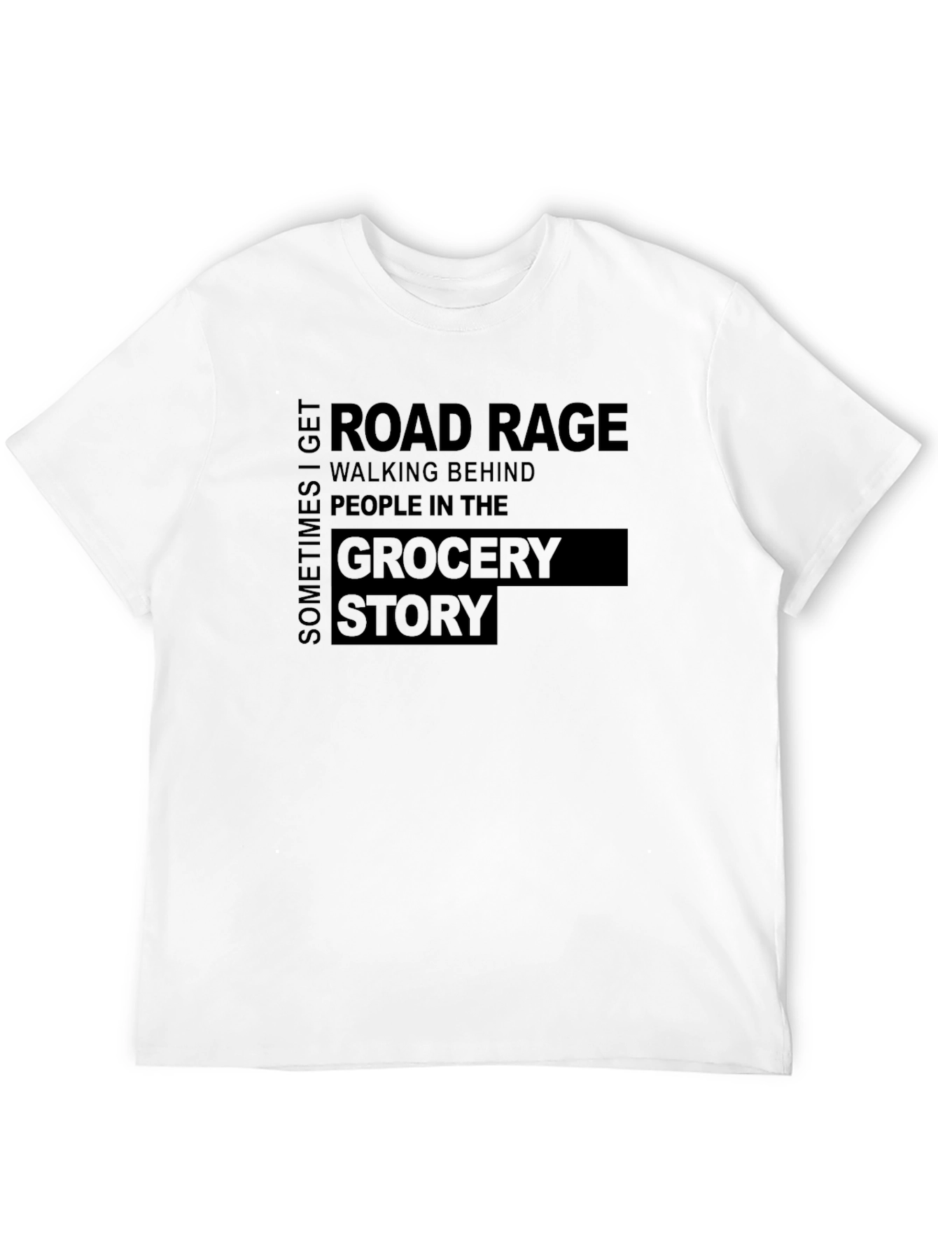 Road Rage Grocery Store Graphic T-Shirt