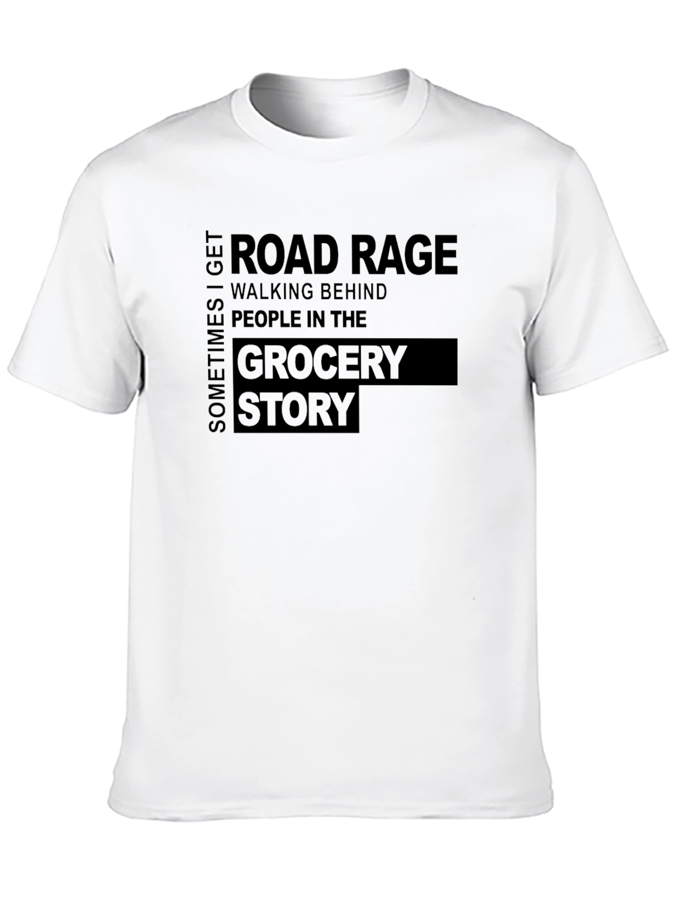 Road Rage Grocery Store Graphic T-Shirt