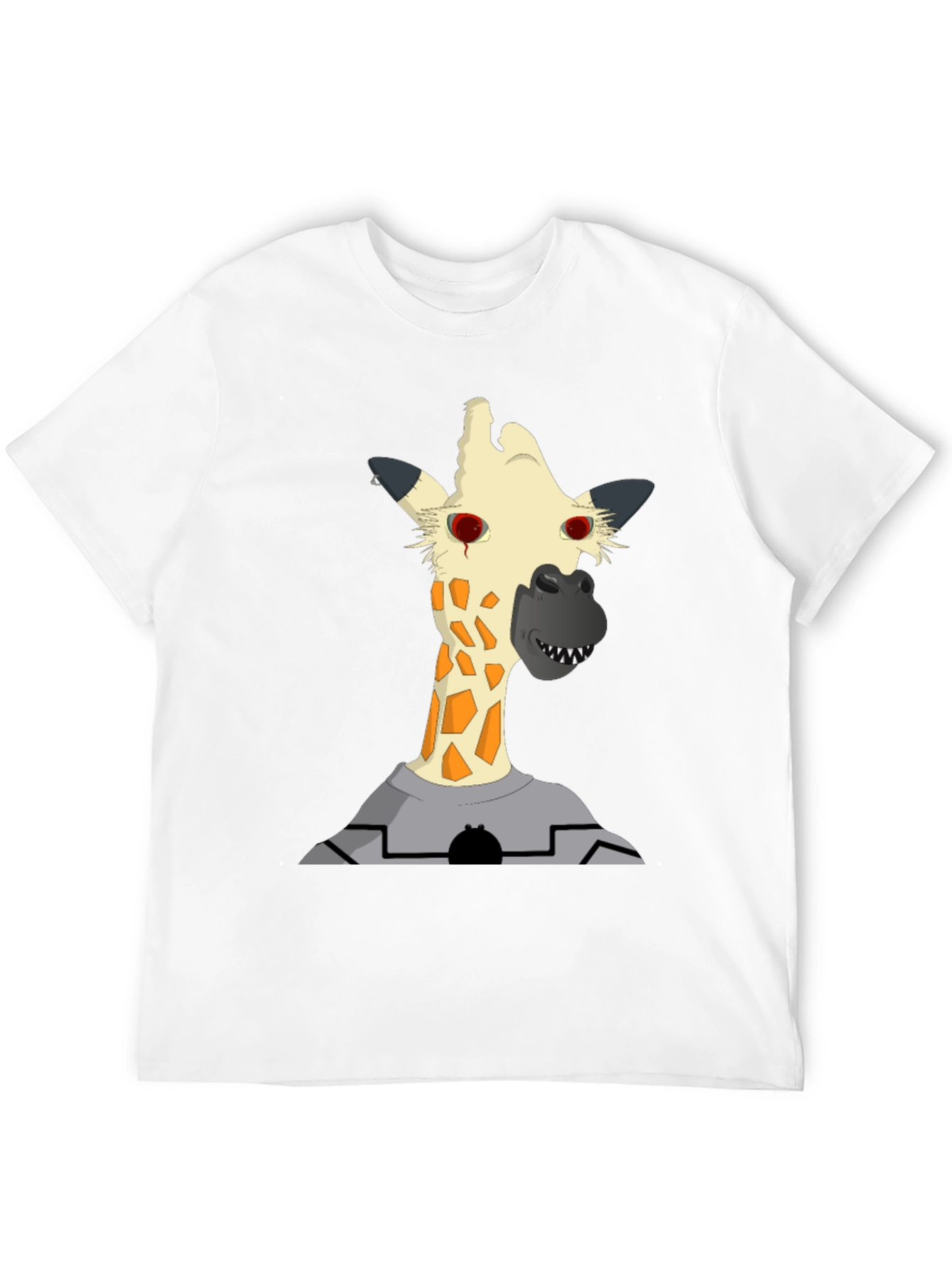 Giraffe Zombie T-Shirt - Mens Black Tee