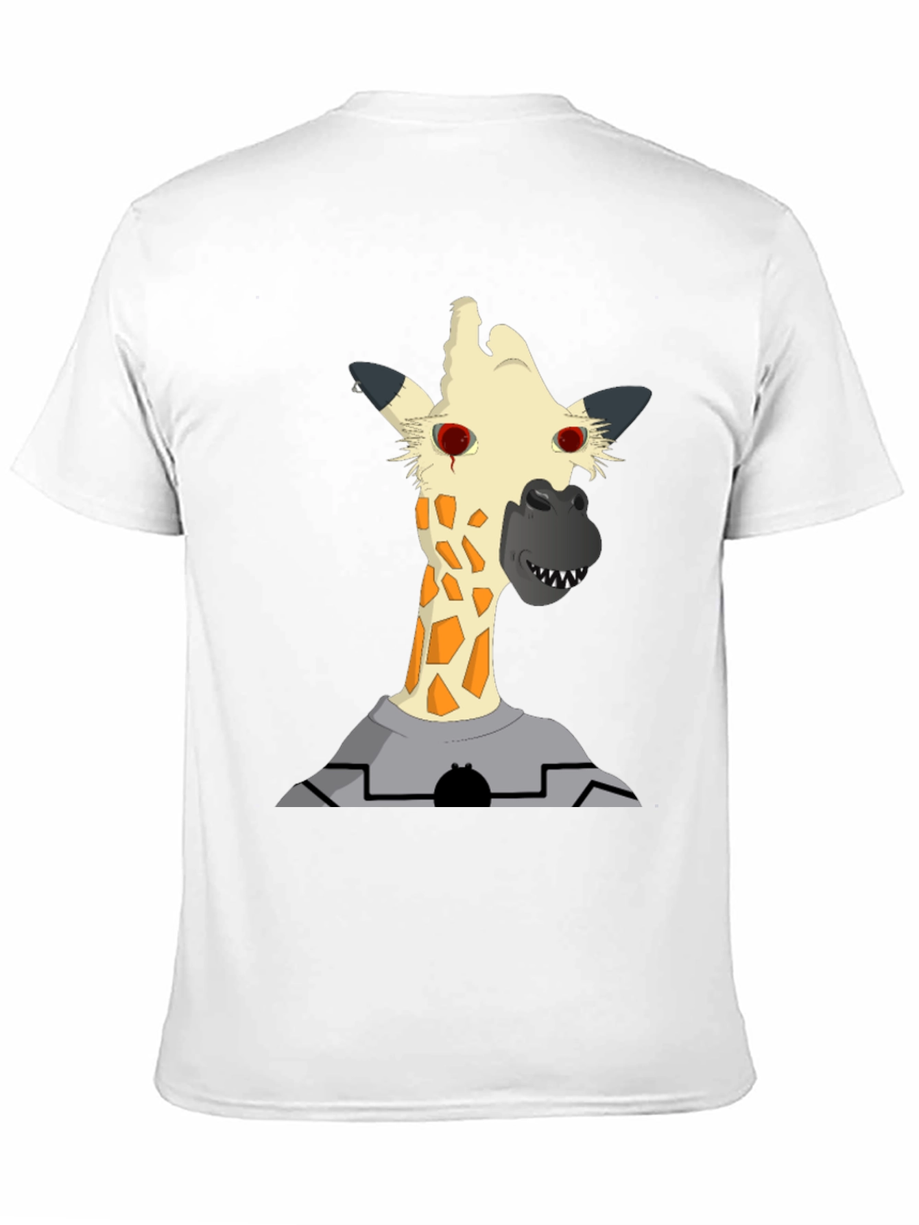 Giraffe Zombie T-Shirt - Mens Black Tee