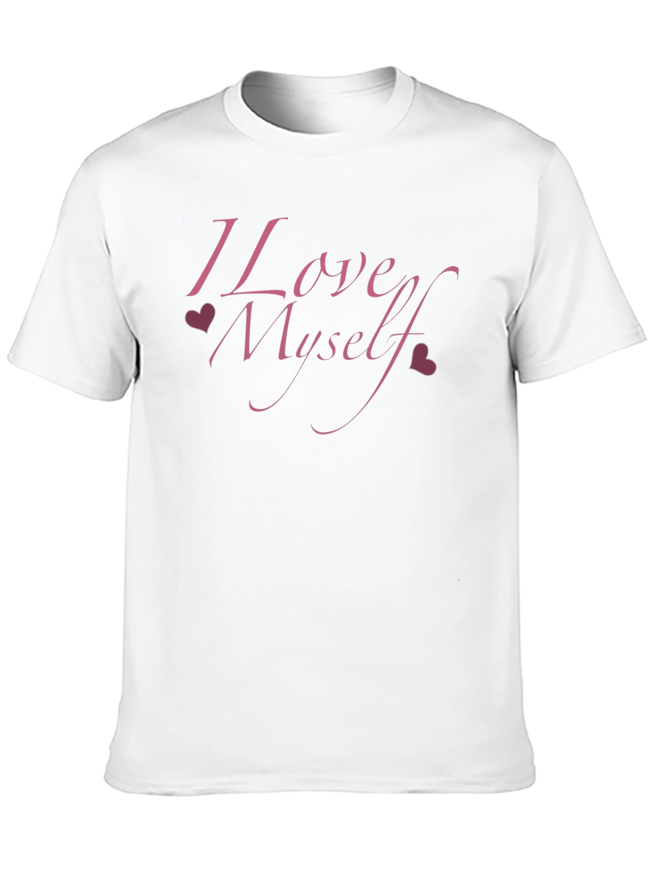 I Love Myself Black Crew Neck T-Shirt