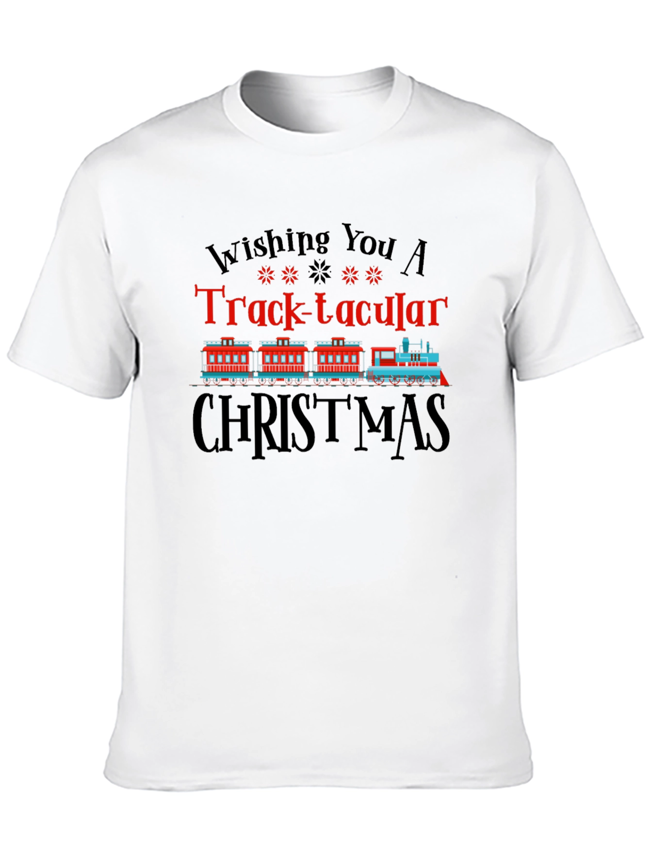 Track-tacular Christmas Train Graphic Tee