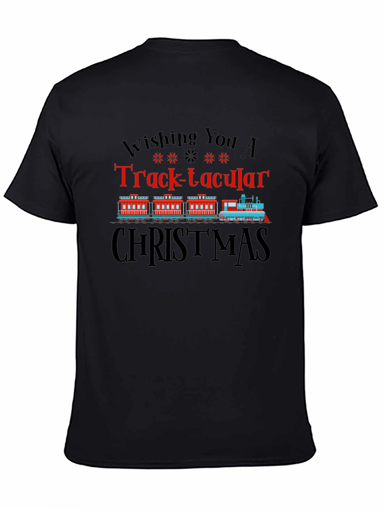 Track-tacular Christmas Train Graphic Tee