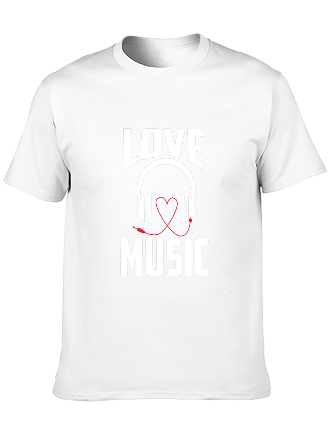Love Music Graphic Tee - Black Cotton T-Shirt