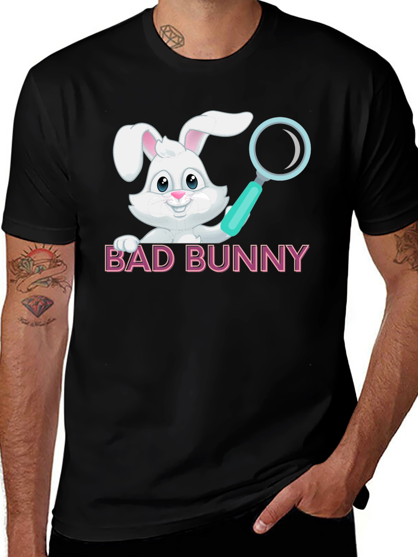 Bad Bunny T-Shirt Black Graphic Tee