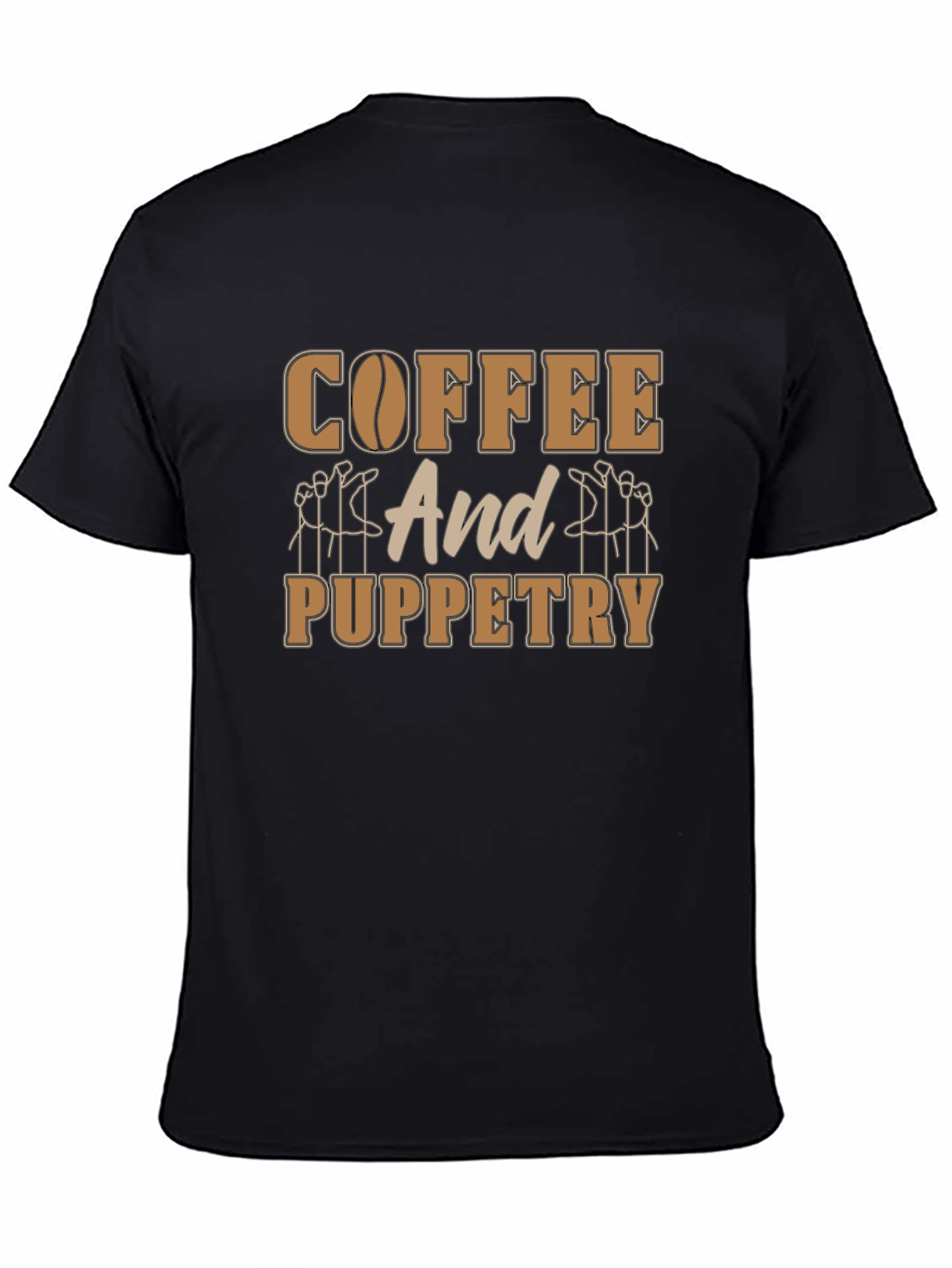 Coffee and Puppetry T-Shirt - Unique Design