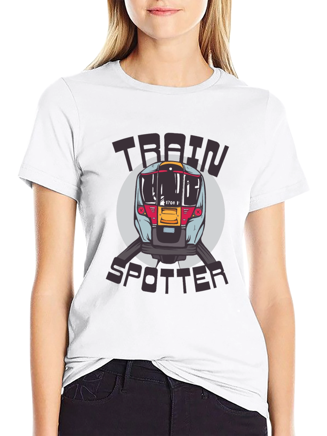 Train Spotter T-Shirt - Locomotive Design