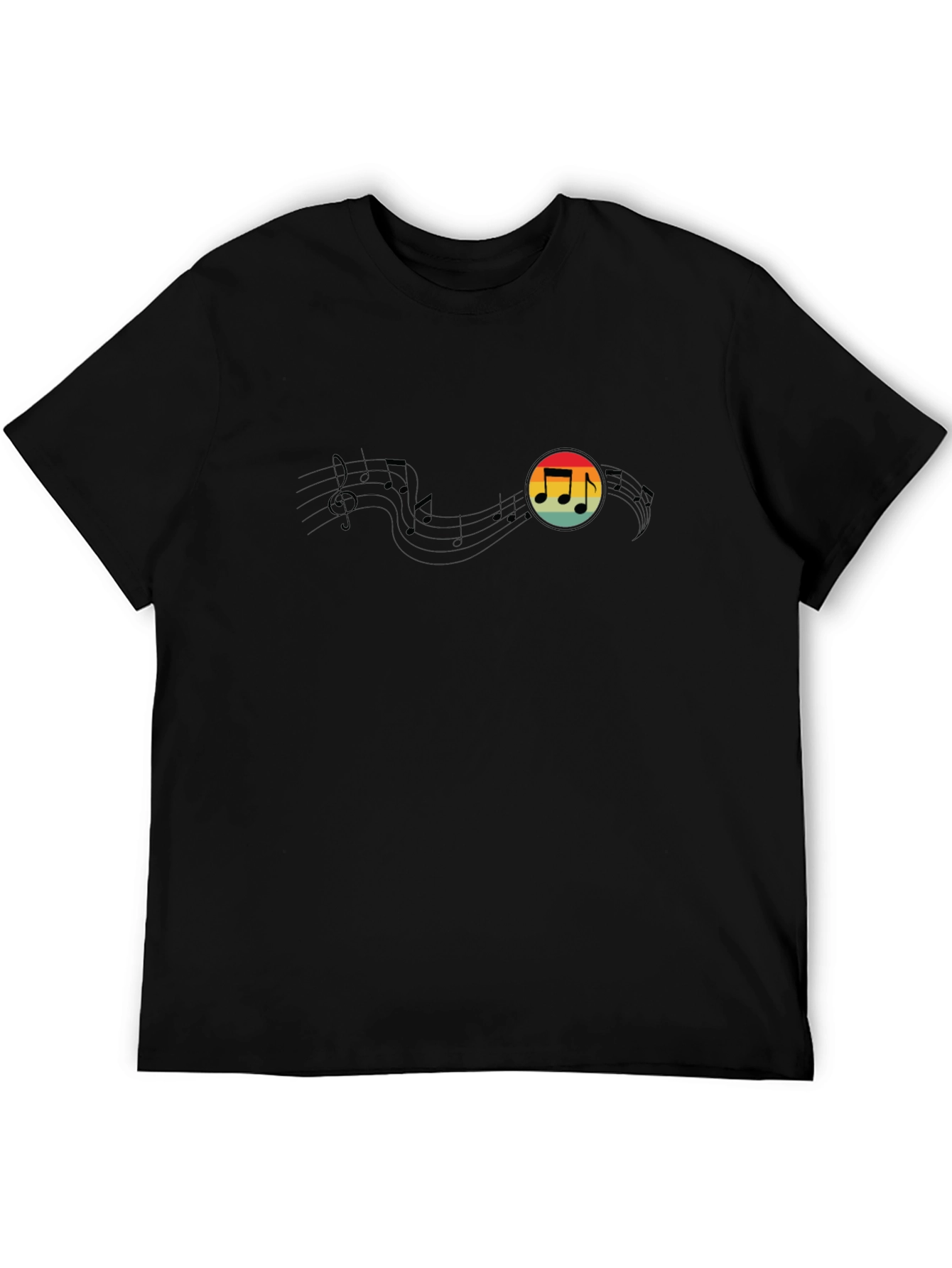 Retro Music Note Graphic Tee