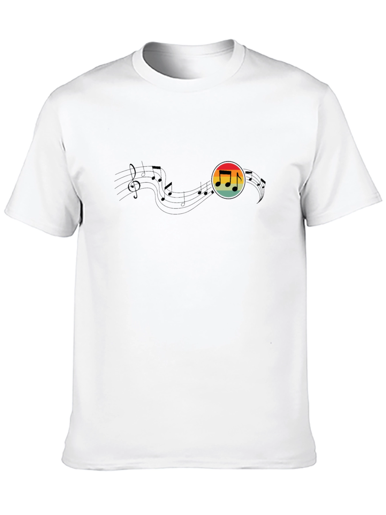 Retro Music Note Graphic Tee