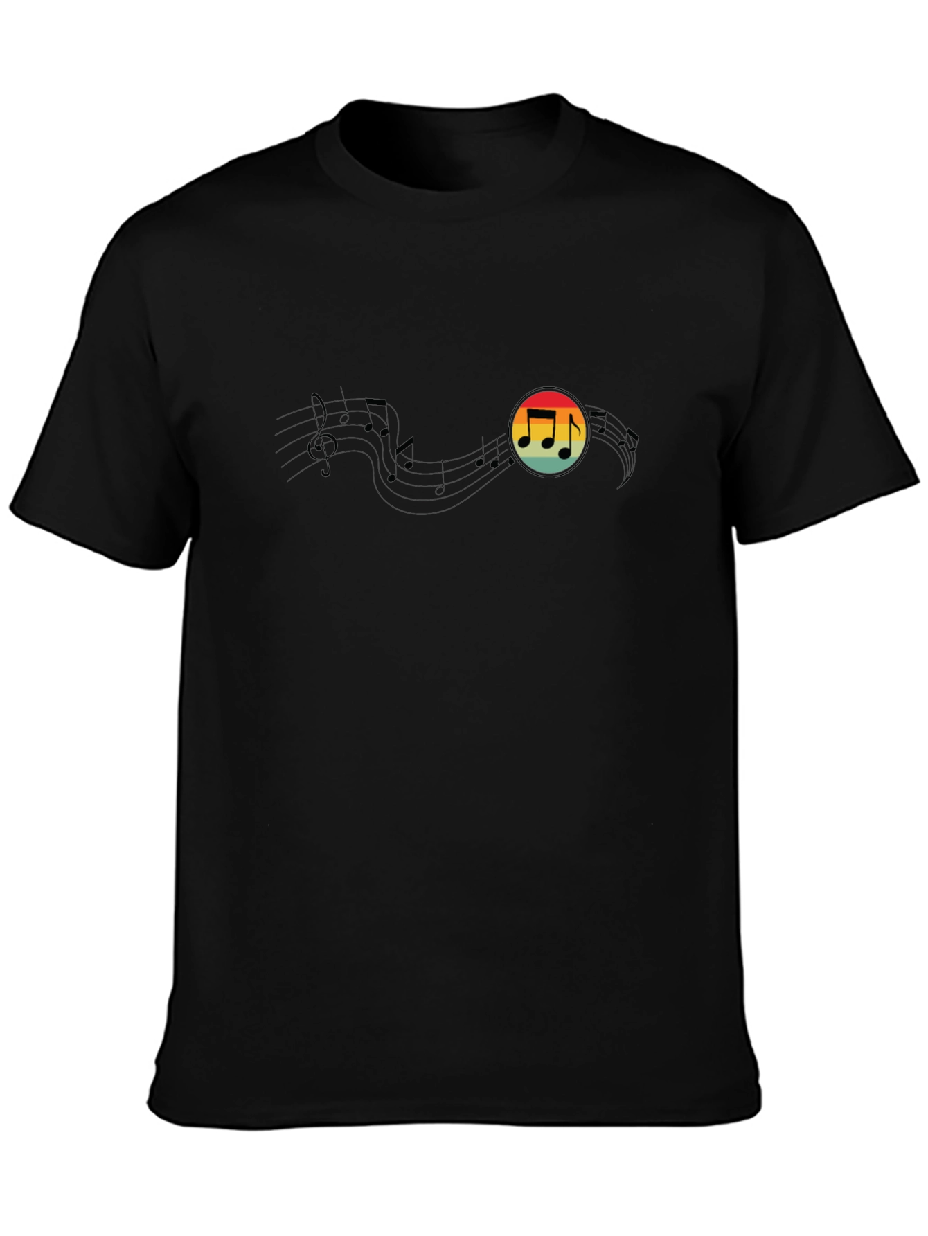 Retro Music Note Graphic Tee