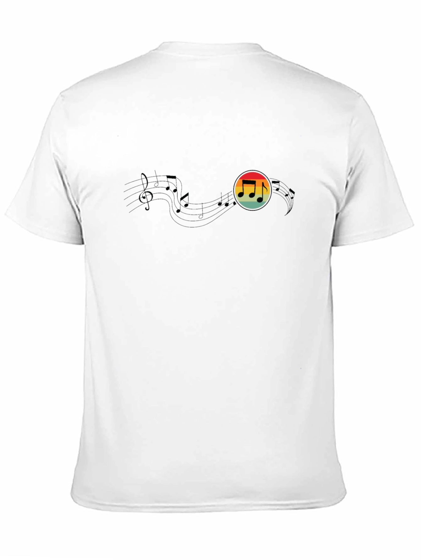 Retro Music Note Graphic Tee