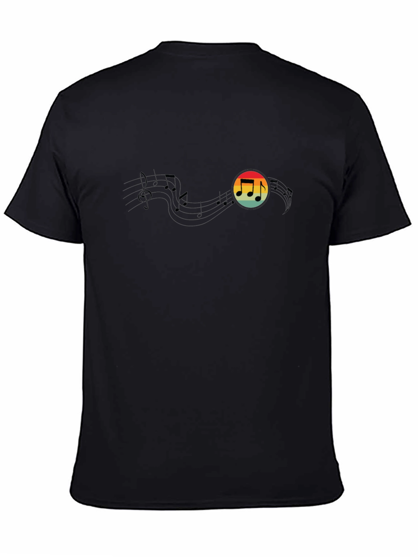 Retro Music Note Graphic Tee