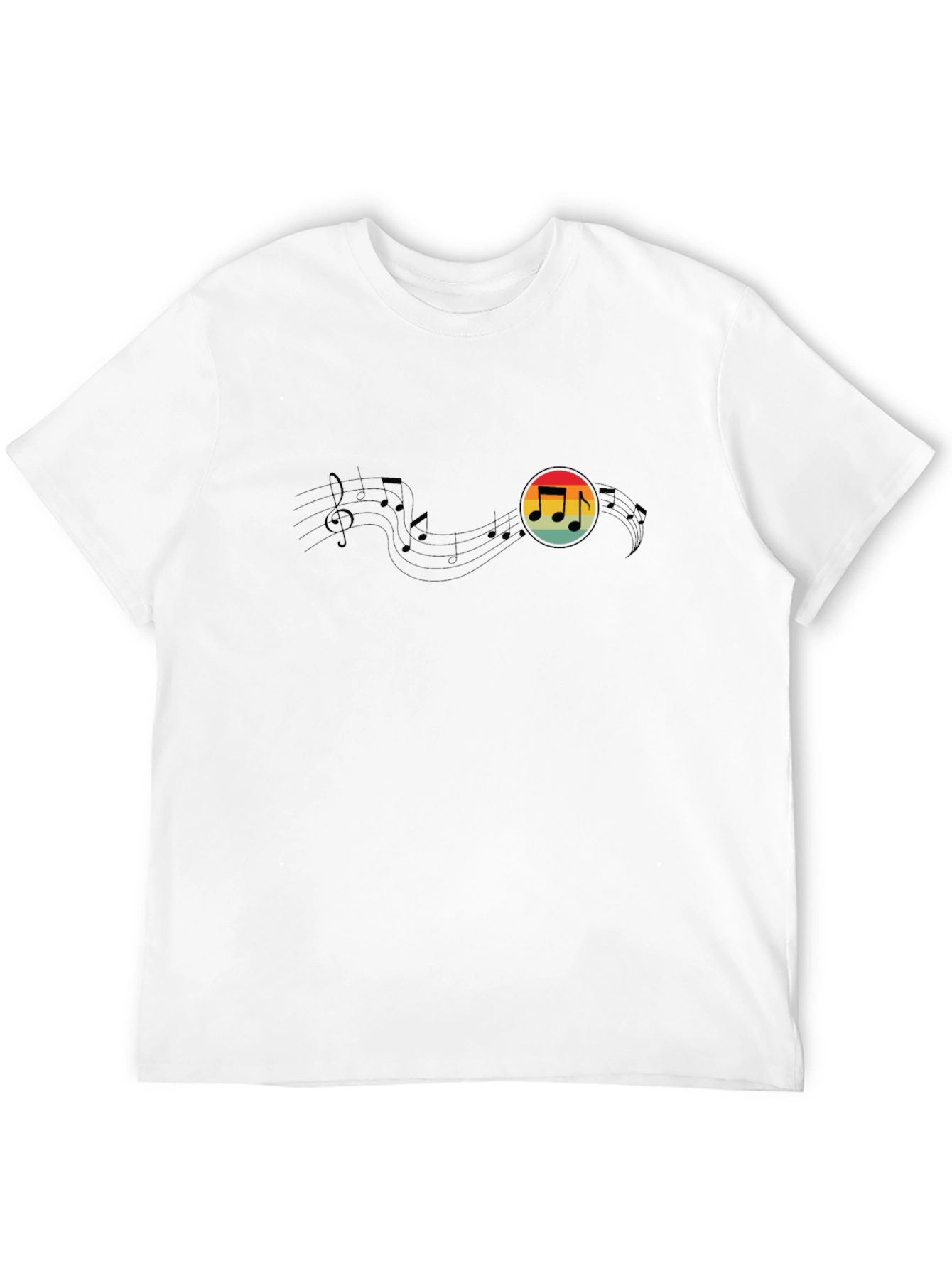 Retro Music Note Graphic Tee