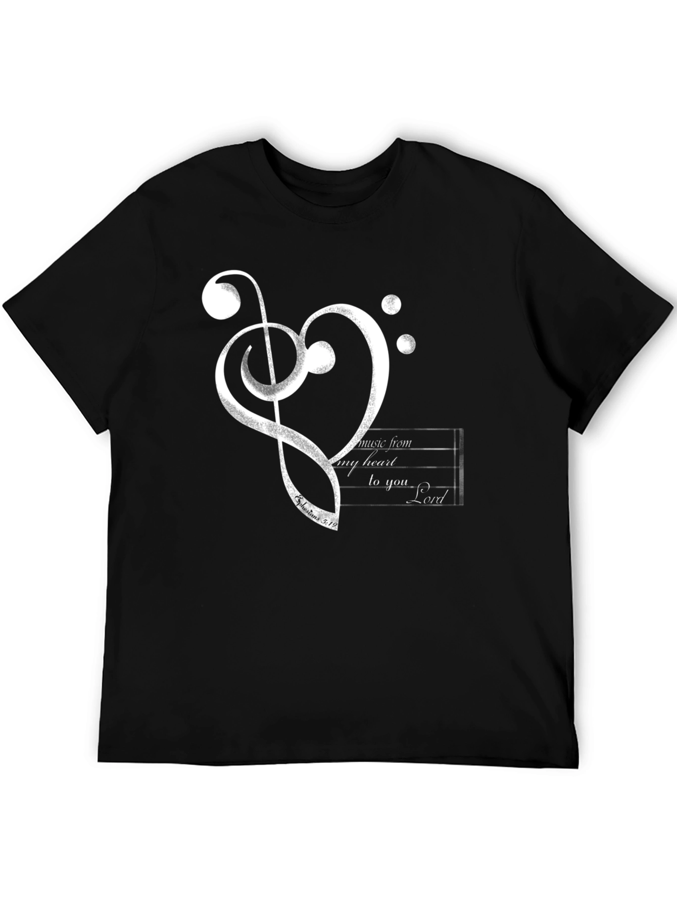 Musical Heart Graphic Tee - Christian T-Shirt