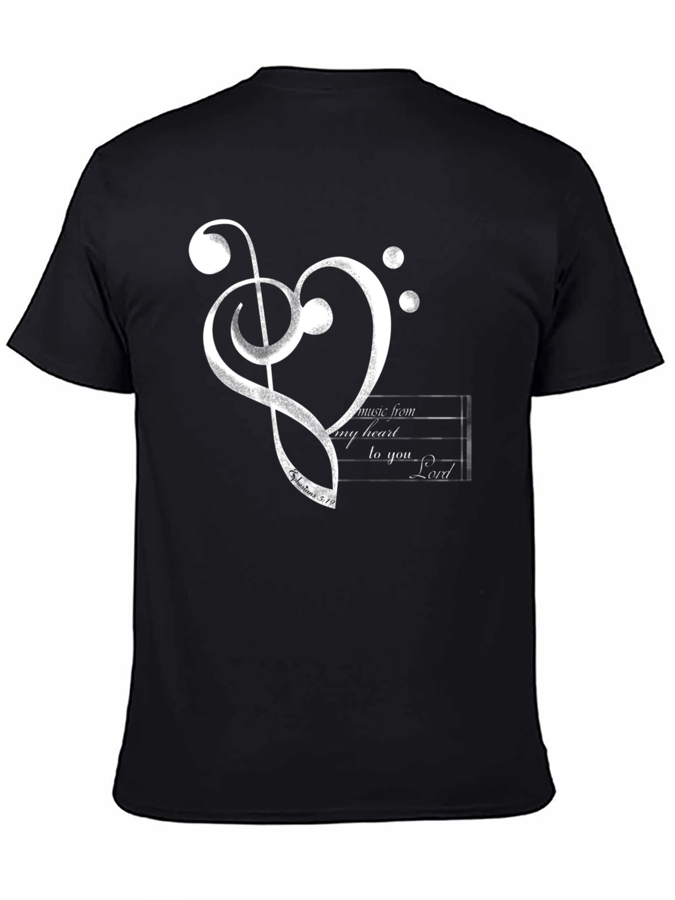 Musical Heart Graphic Tee - Christian T-Shirt