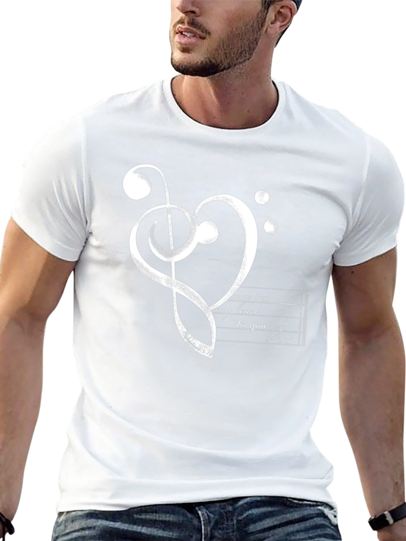 Musical Heart Graphic Tee - Christian T-Shirt