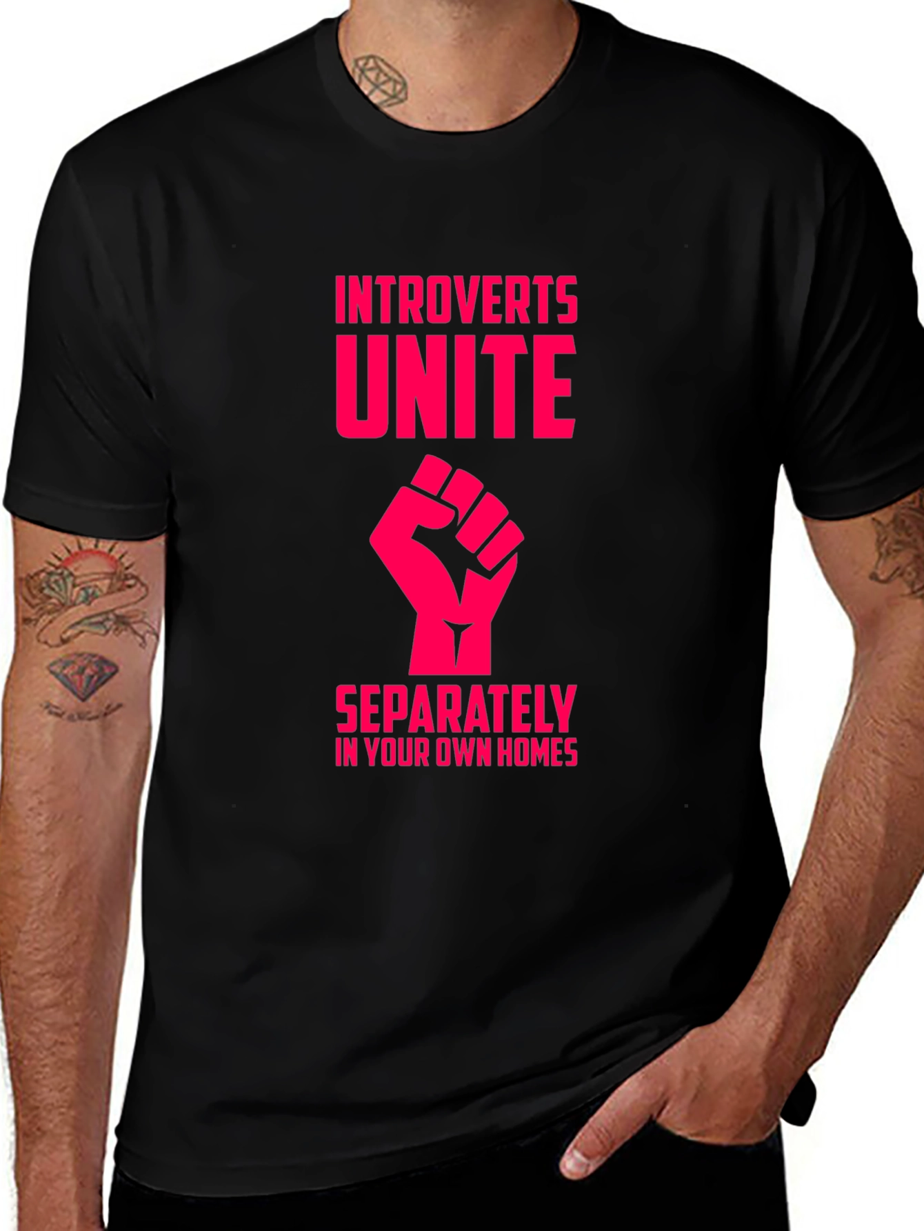 Introvert Unite T-Shirt - Funny Slogan Tee