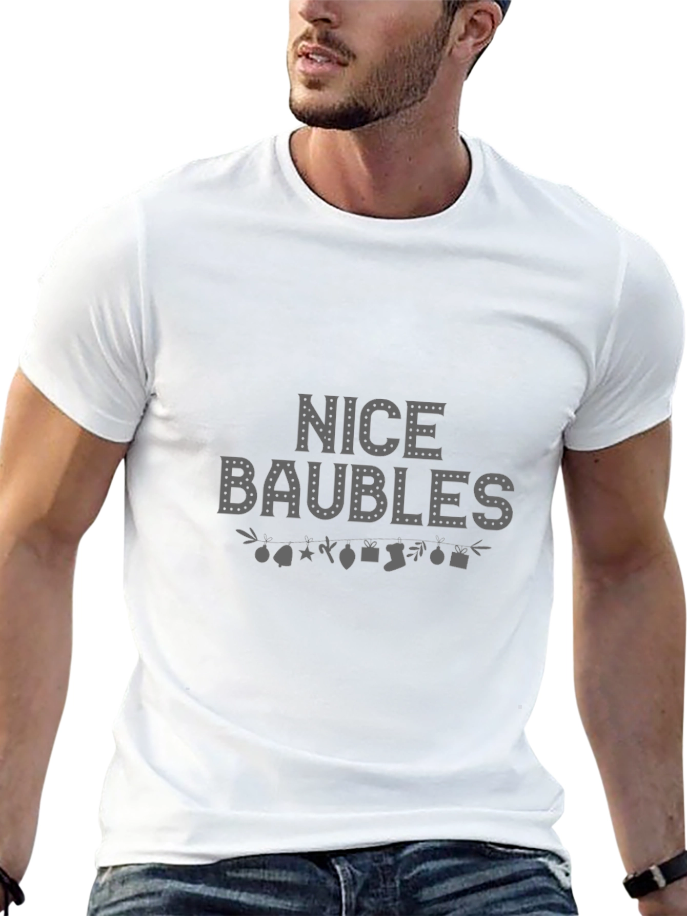 Nice Baubles Christmas T-Shirt - Holiday Festive Tee