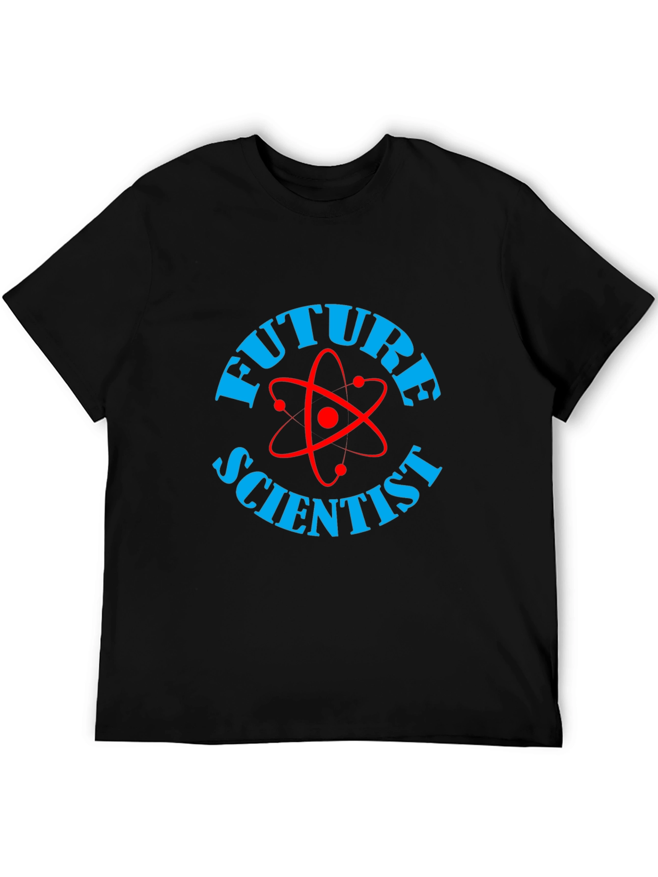 Future Scientist Graphic Tee - Black Cotton T-Shirt