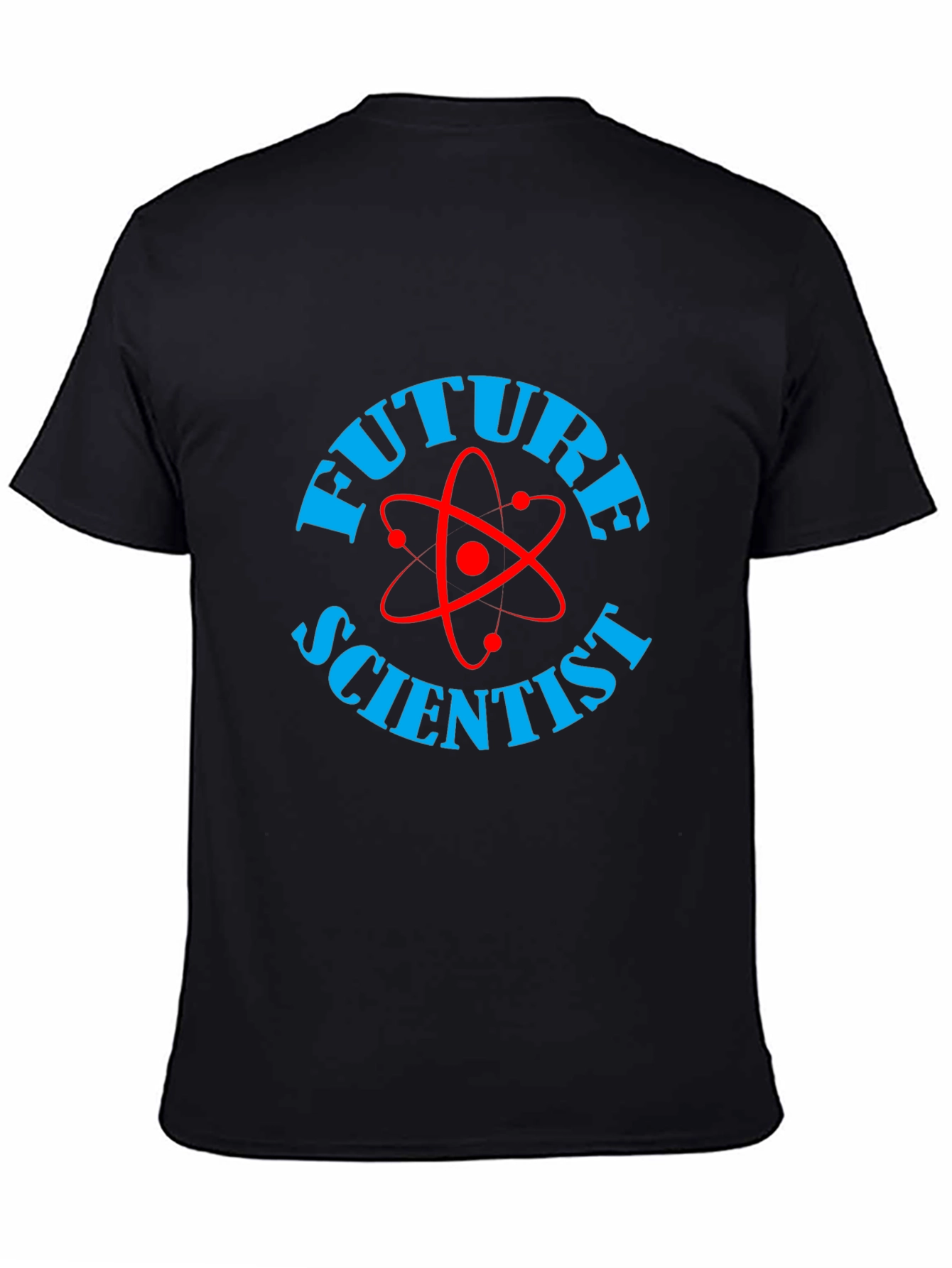 Future Scientist Graphic Tee - Black Cotton T-Shirt