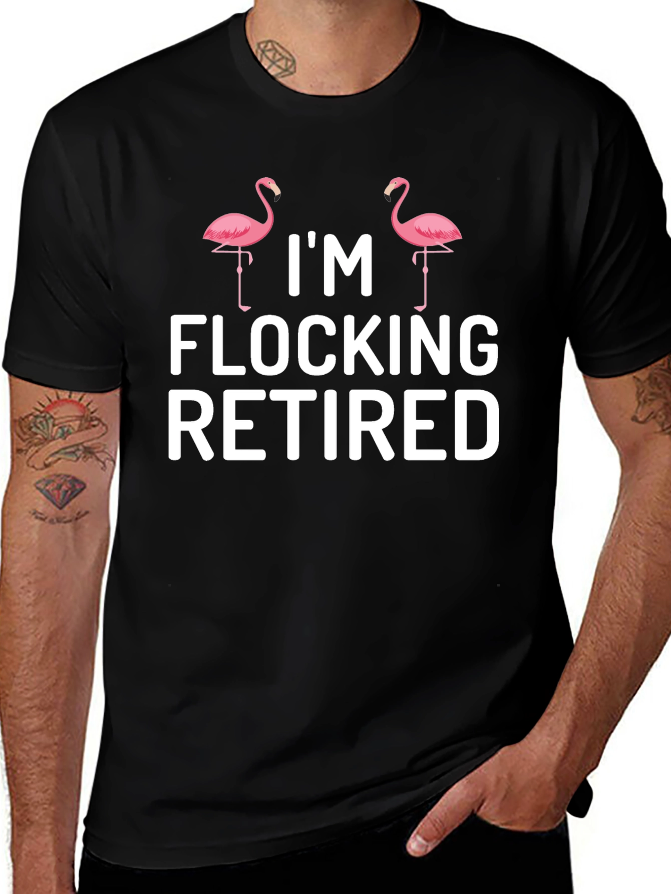 Im Flocking Retired Flamingo T-Shirt