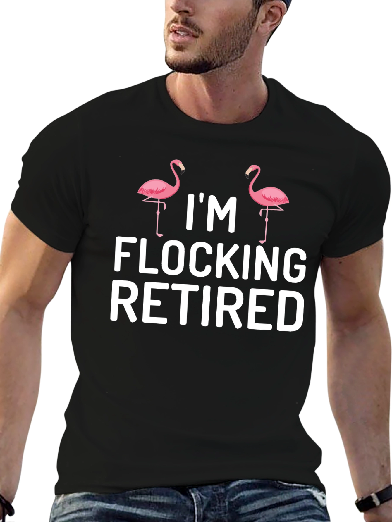 Im Flocking Retired Flamingo T-Shirt