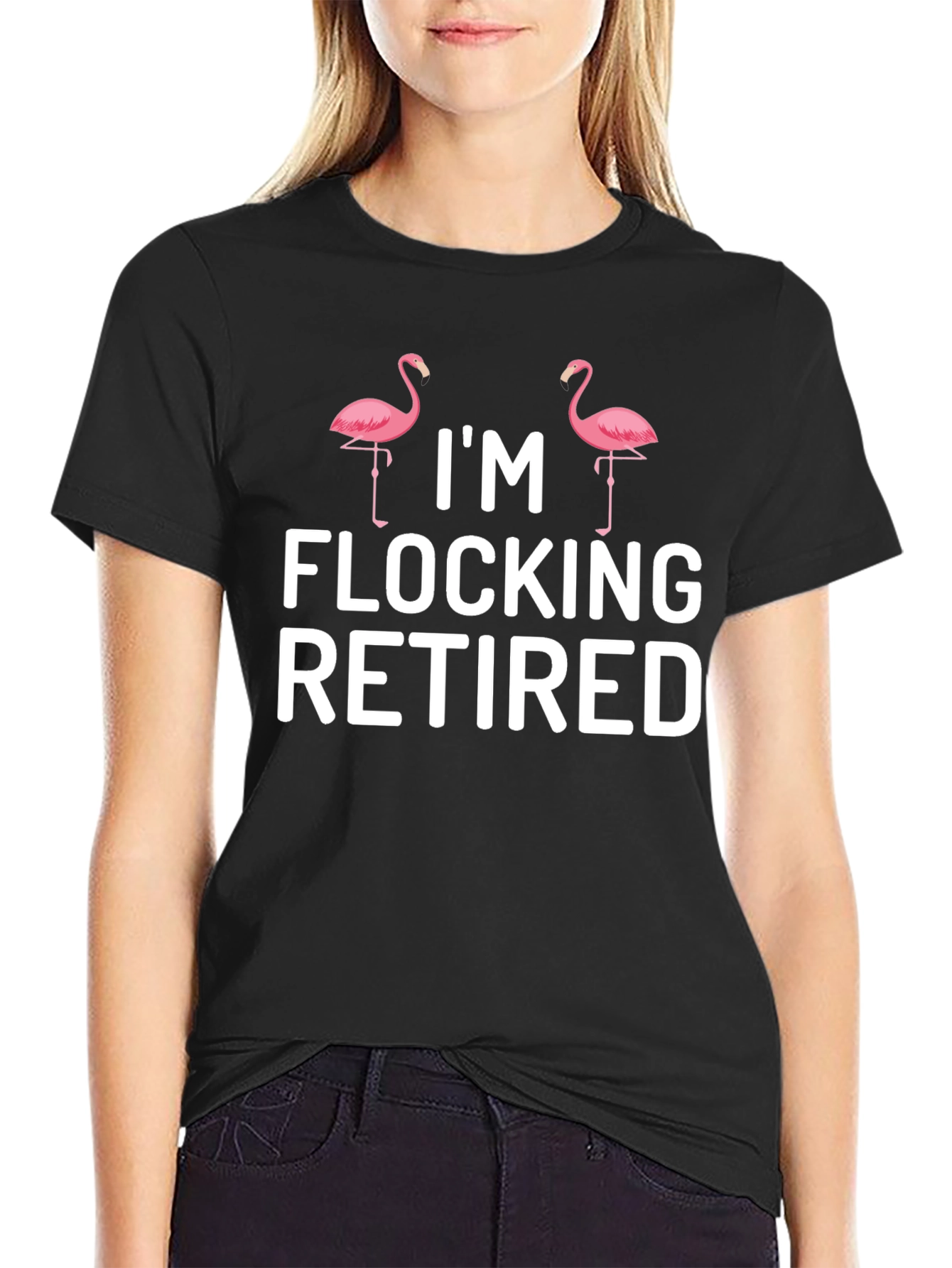 Im Flocking Retired Flamingo T-Shirt