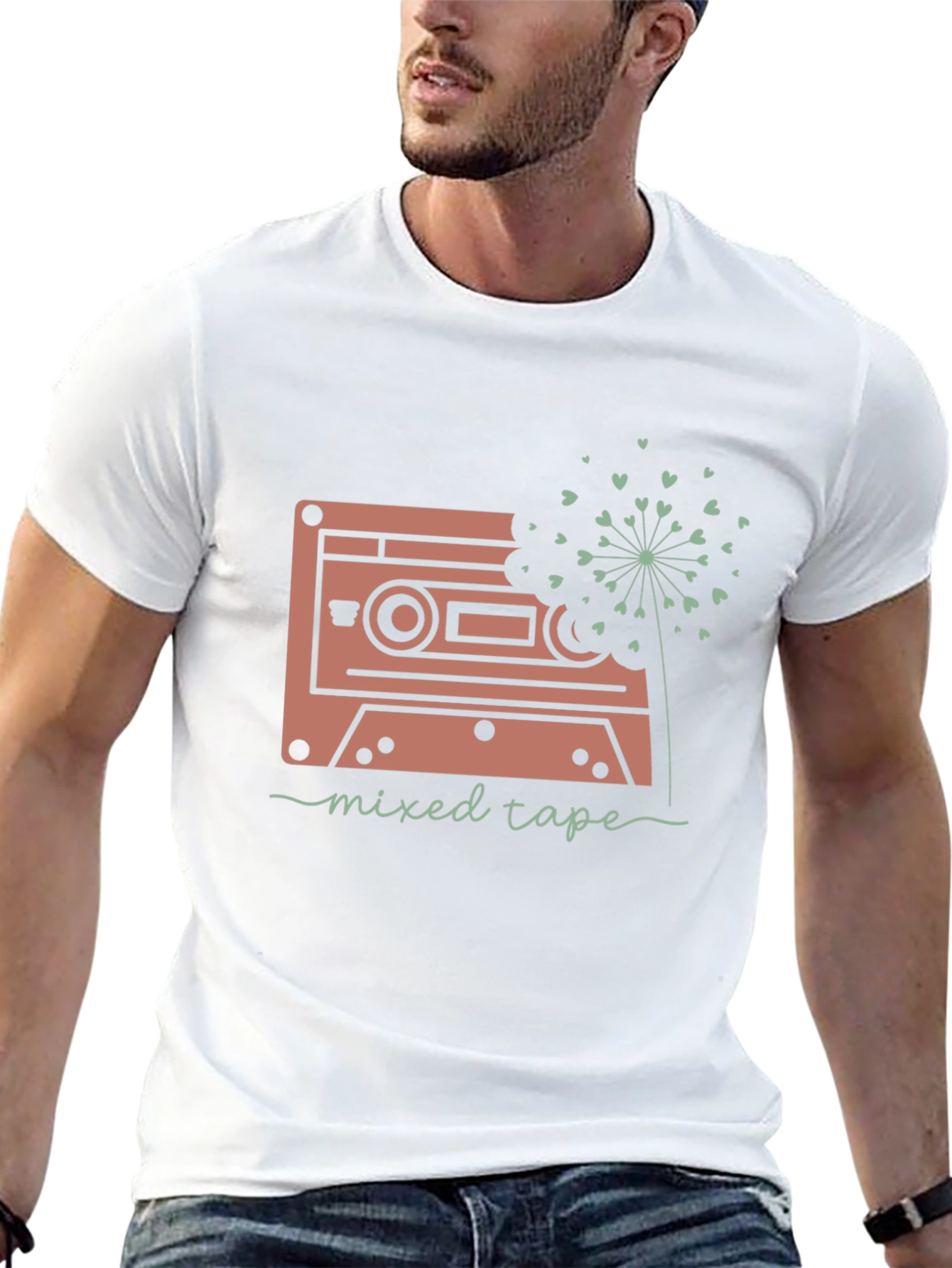 Retro Mixtape Dandelion Graphic Tee