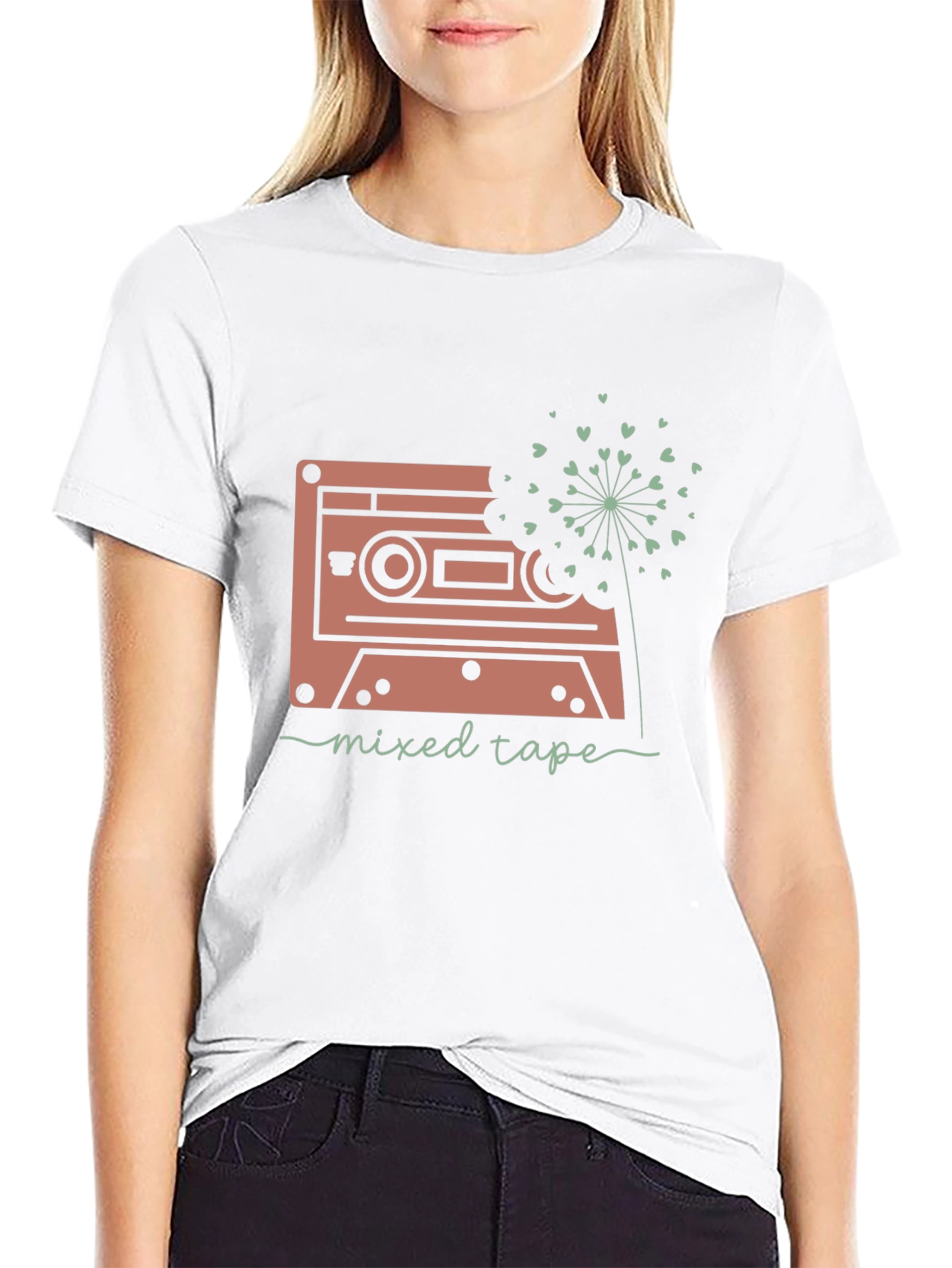 Retro Mixtape Dandelion Graphic Tee