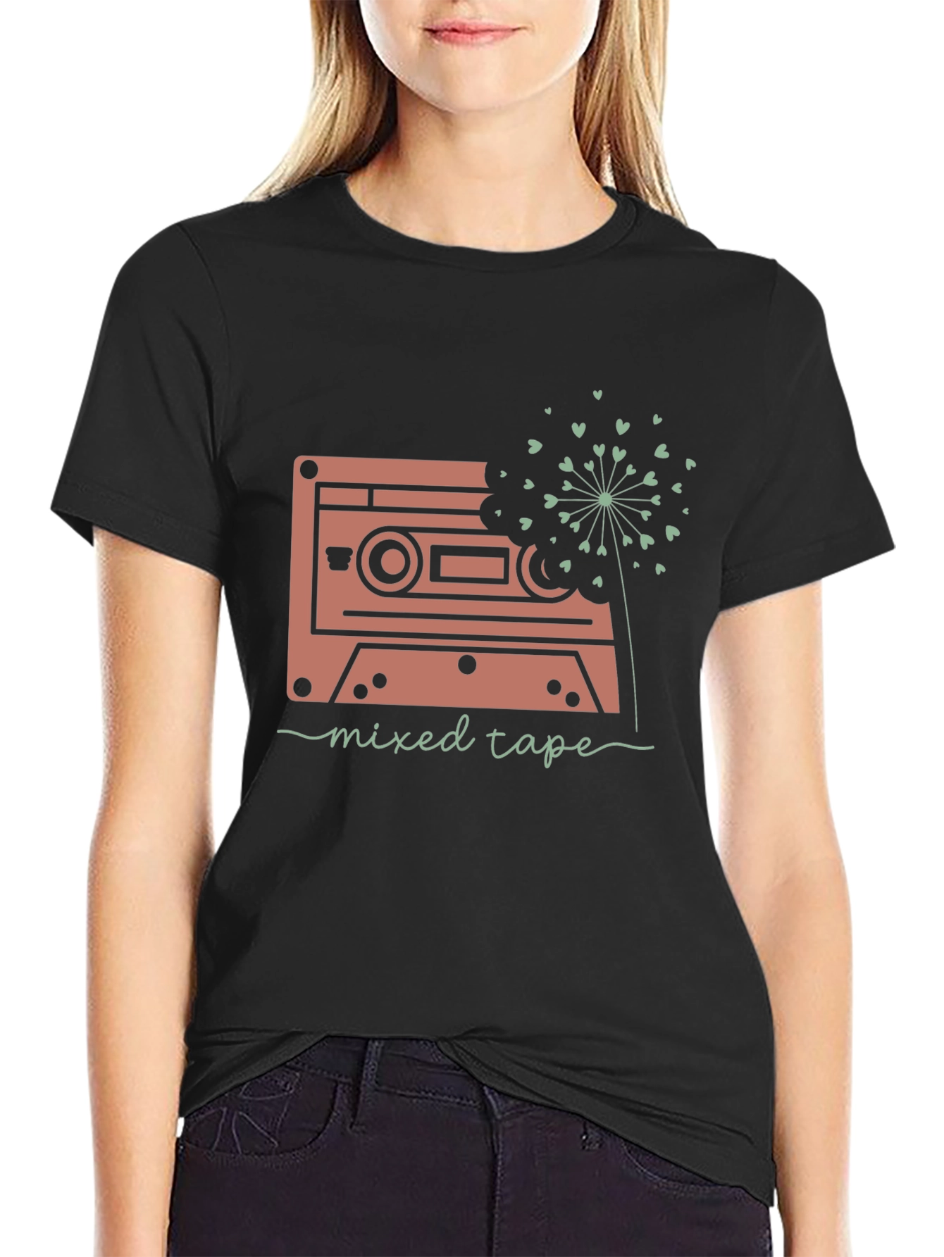 Retro Mixtape Dandelion Graphic Tee