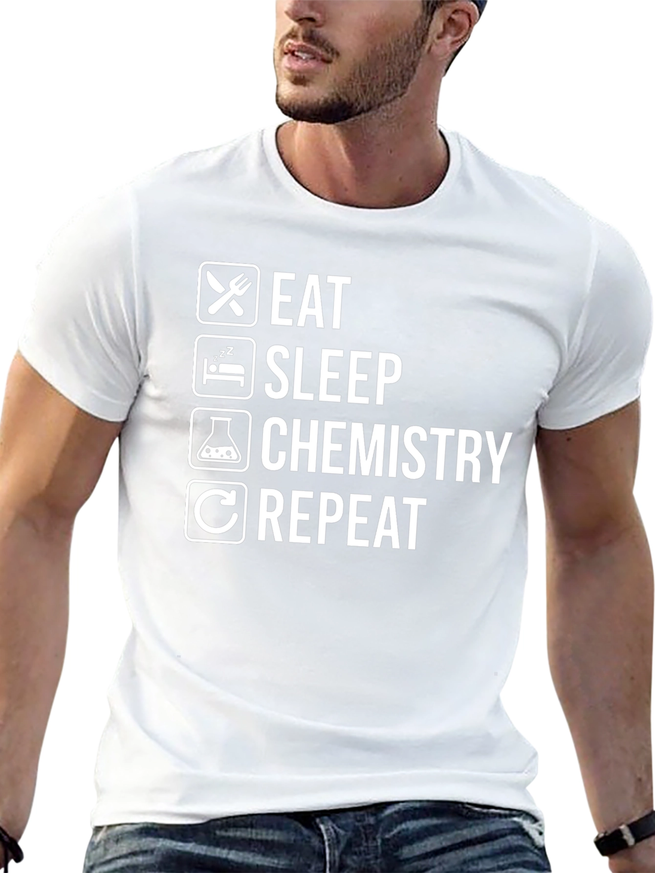 Eat Sleep Chemistry Repeat T-Shirt - Science Humor