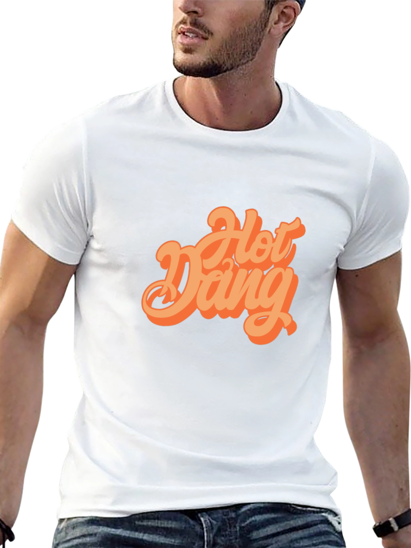 Hot Dang Graphic Tee - Retro Casual T-Shirt